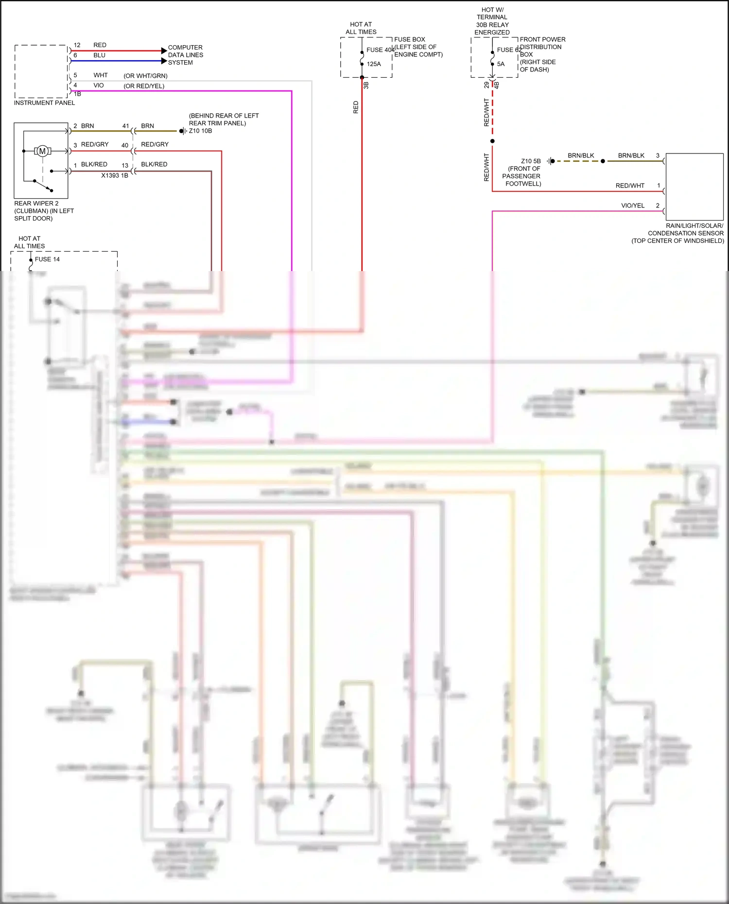 MINI Cooper S Clubman II facelift (2019-2024) computer data lines system wiring diagram  (20 of 76)