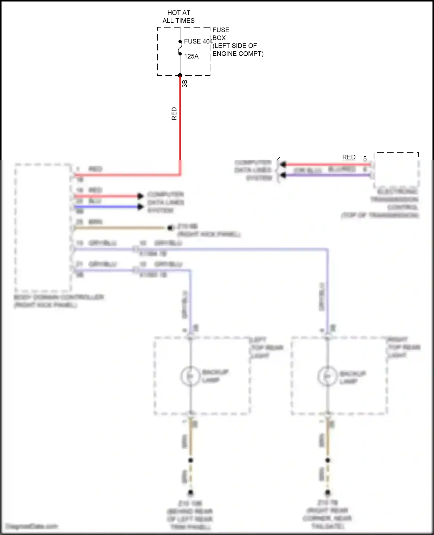 MINI Cooper S Clubman II facelift (2019-2024) computer data lines system wiring diagram  (61 of 76)