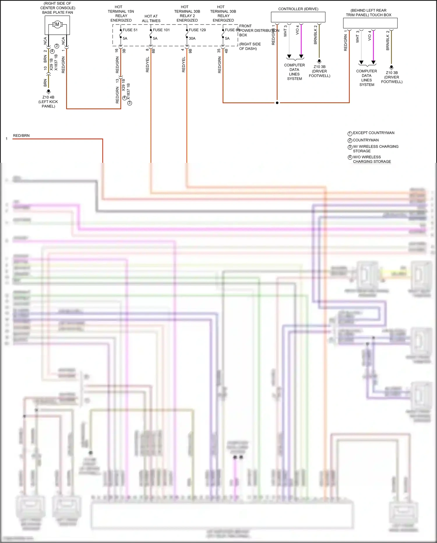 MINI Cooper S Clubman II facelift (2019-2024) computer data lines system wiring diagram  (37 of 76)