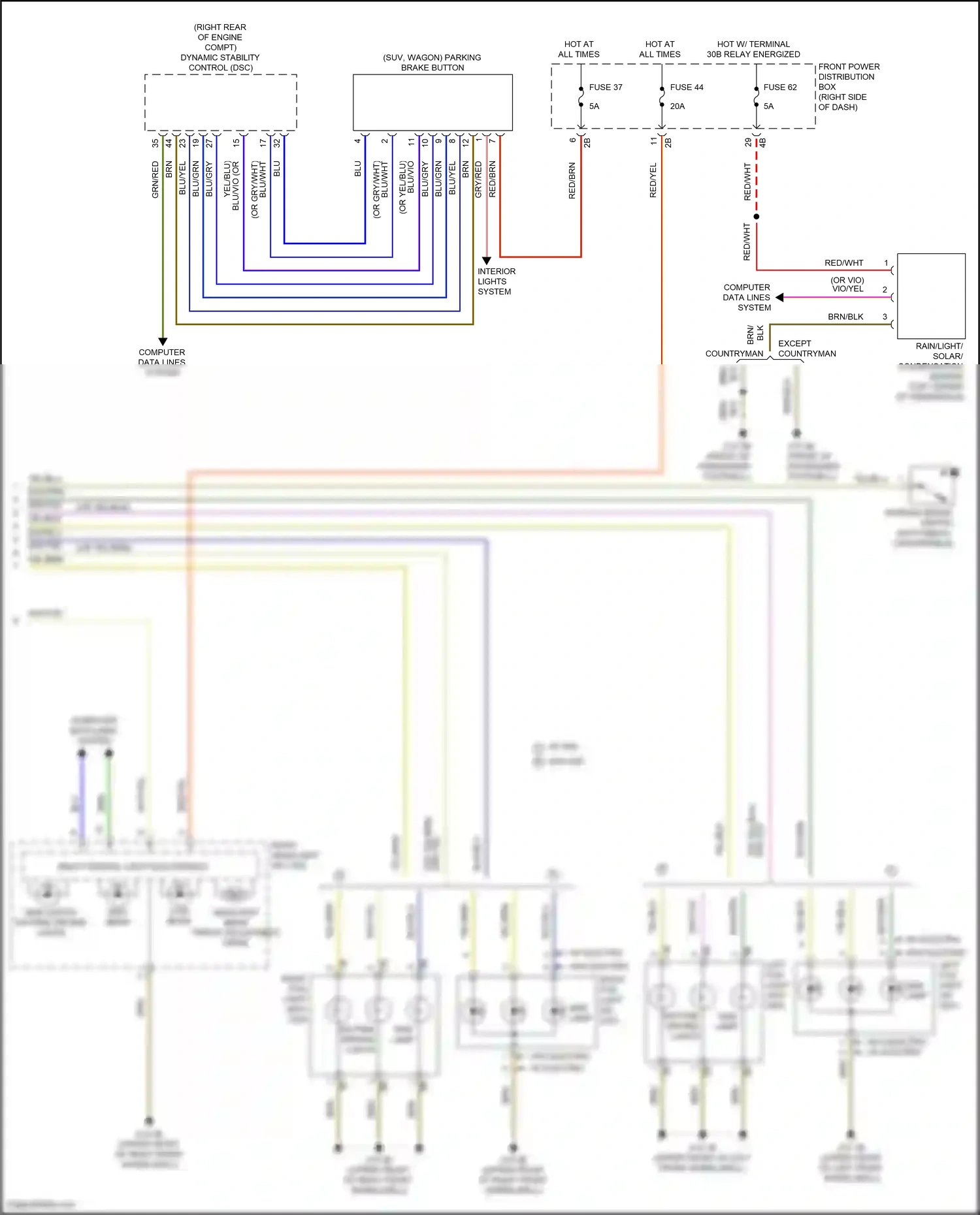 MINI Cooper S Clubman II facelift (2019-2024) computer data lines system wiring diagram  (33 of 76)