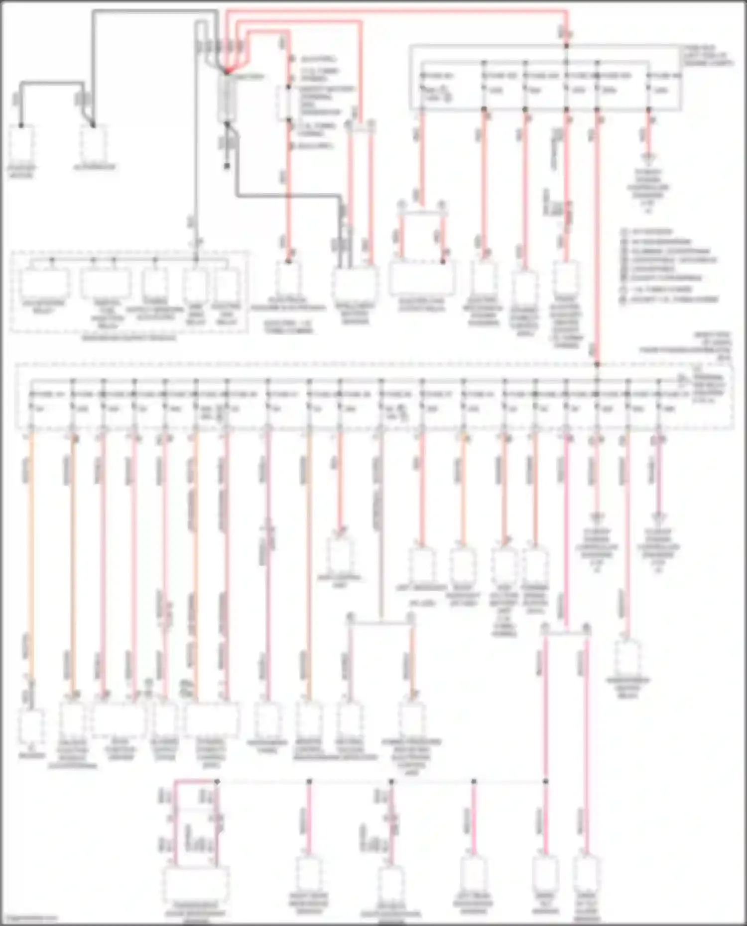 Wiring diagram electro- mechanical power steering for MINI Cooper S Clubman II facelift (2019-2024) (1 of 2)