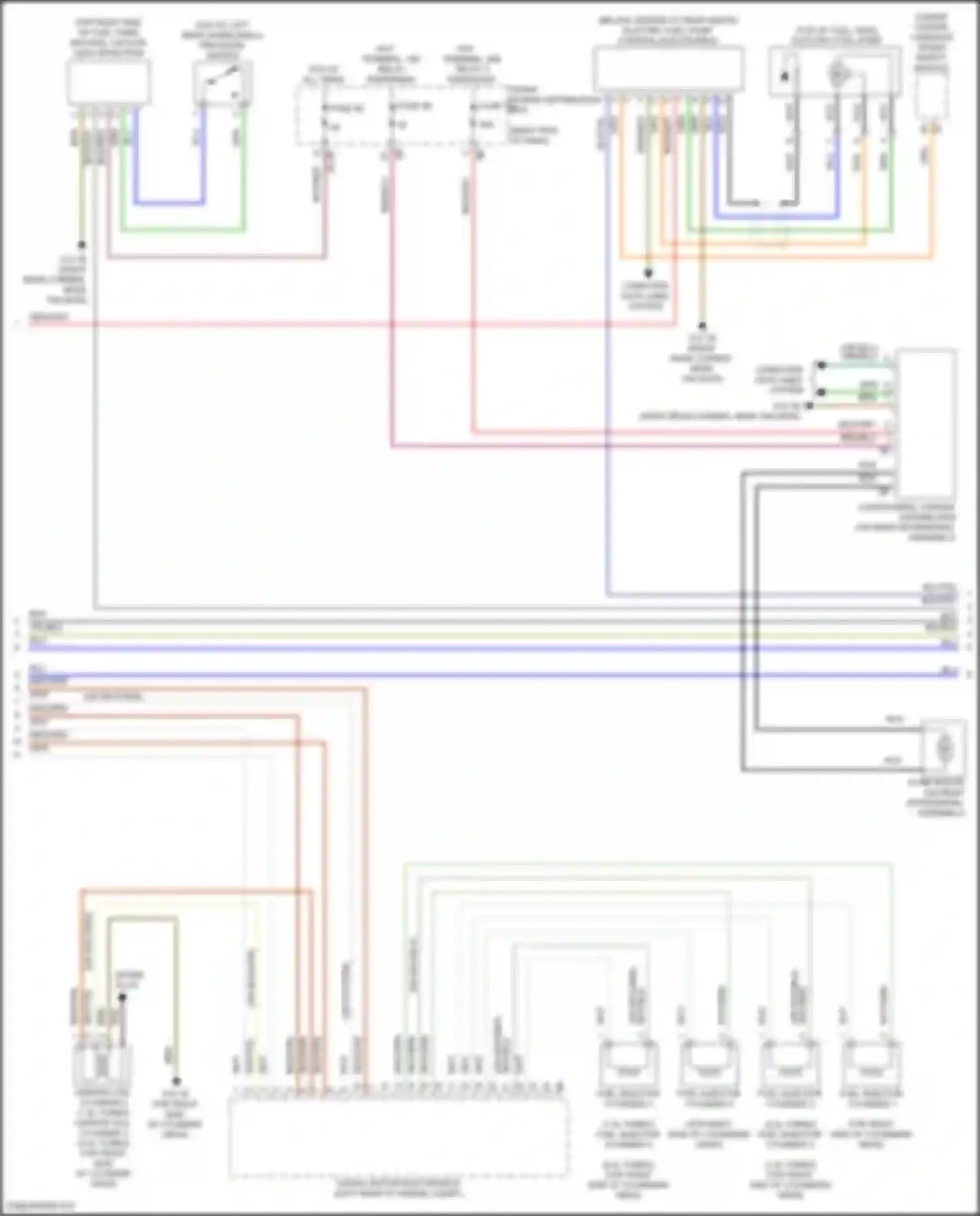 Wiring diagram fuel injector cylinder 3 for MINI Cooper S Clubman II facelift (2019-2024) (1 of 1)