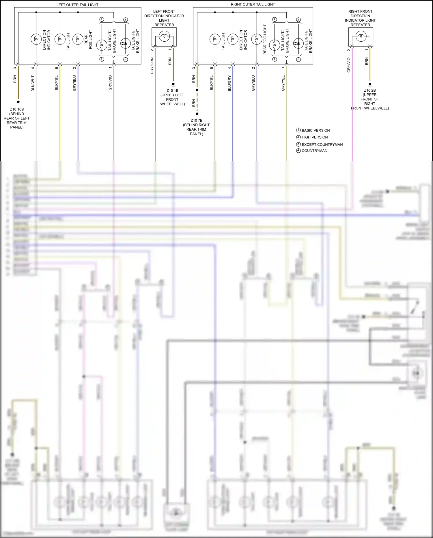 MINI Cooper S Clubman II (2015-2019) basic version high version except countryman countryman wiring diagram  (1 of 1)