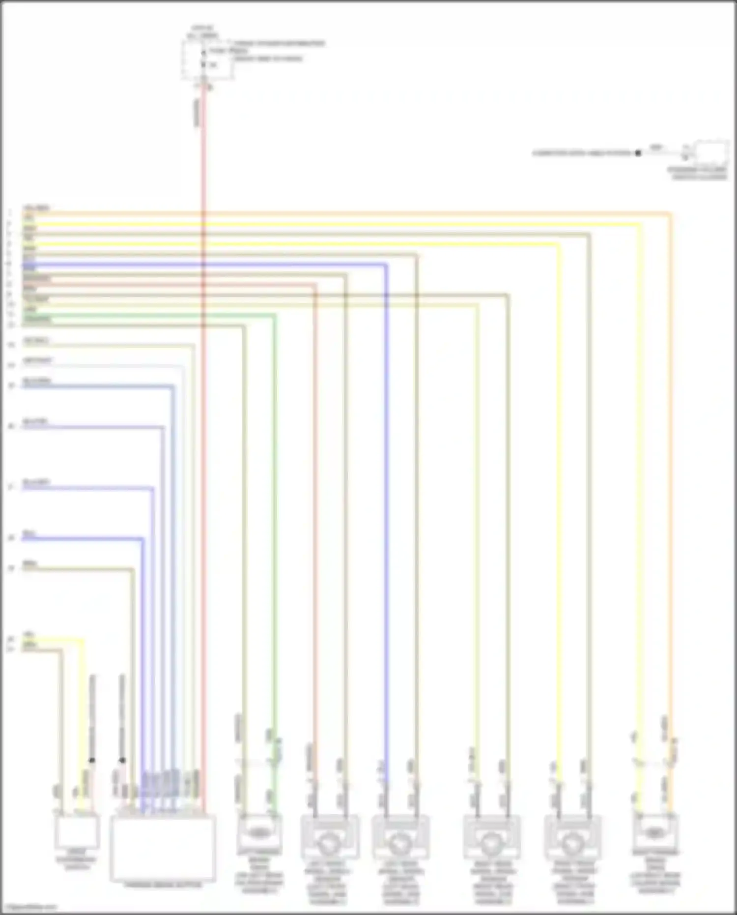 Wiring diagram blu/gry for MINI Cooper S Clubman II (2015-2019) (2 of 10)