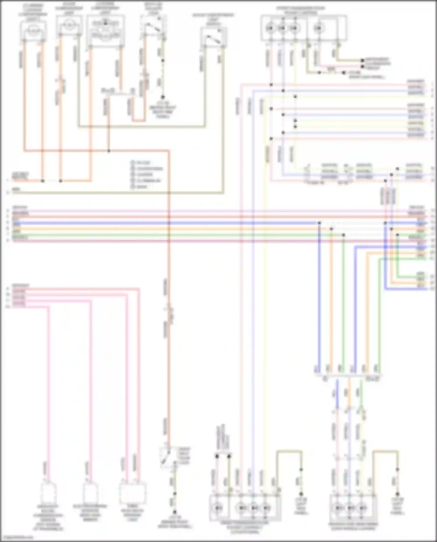 Wiring diagram glove compartment light for MINI Cooper S Clubman II (2015-2019)
