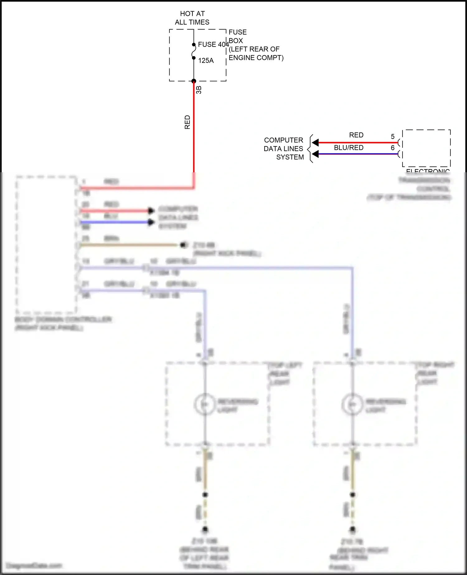 MINI Cooper S Clubman II (2015-2019) computer data lines system wiring diagram  (31 of 75)