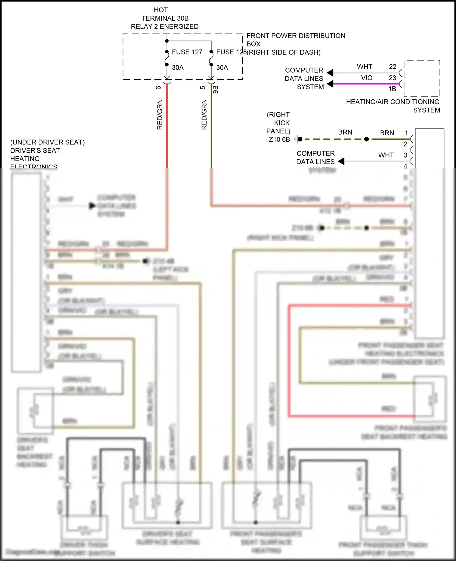 MINI Cooper S Clubman II (2015-2019) computer data lines system wiring diagram  (14 of 75)