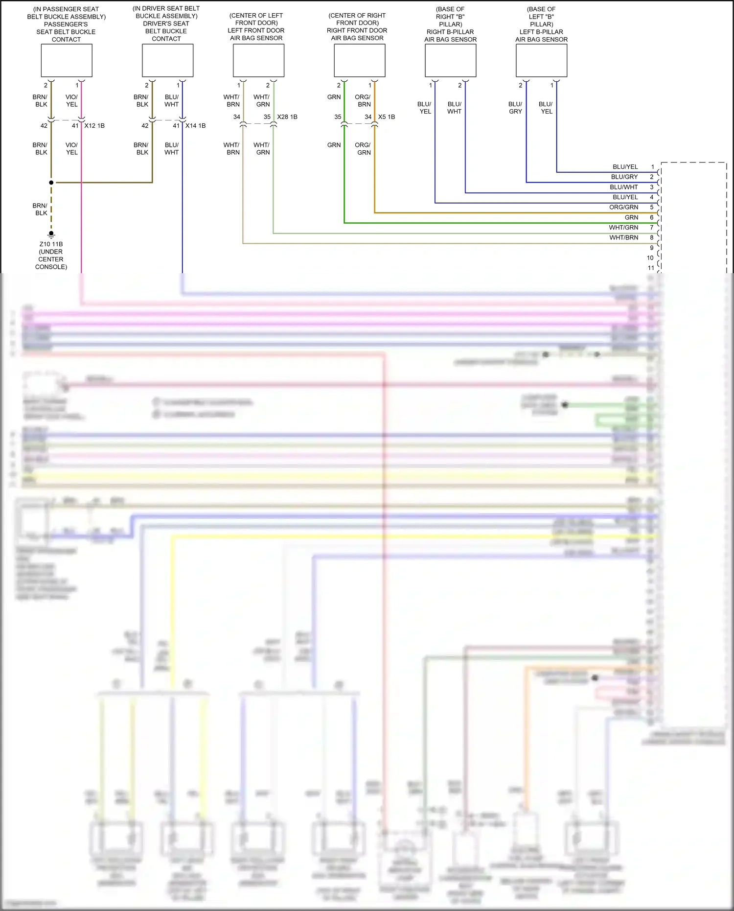 MINI Cooper S Clubman II (2015-2019) computer data lines system wiring diagram  (38 of 75)
