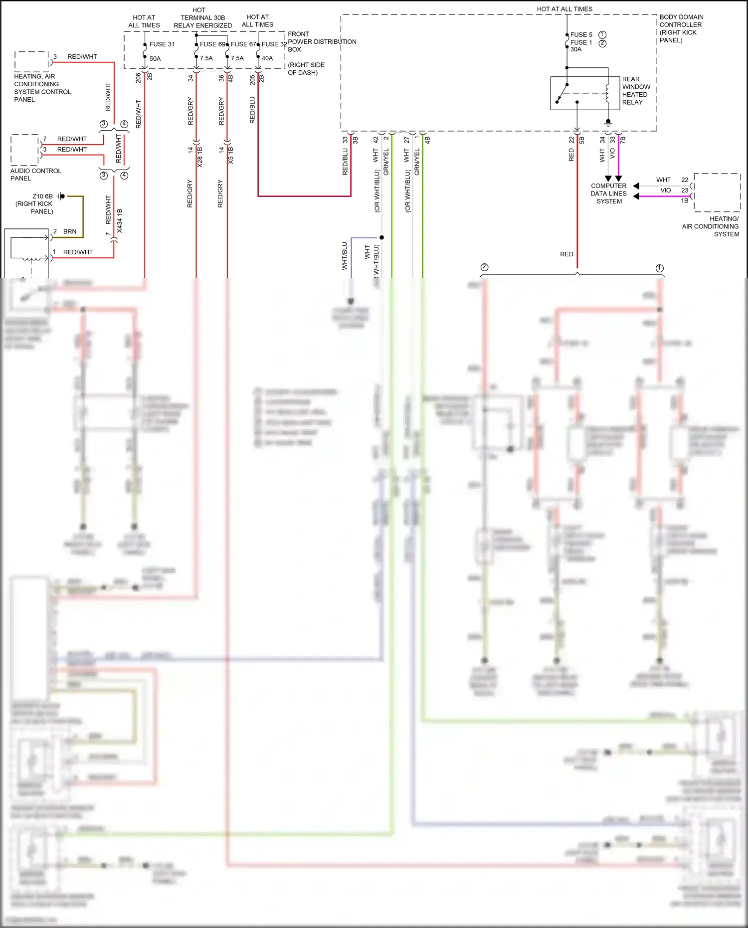 MINI Cooper S Clubman II (2015-2019) computer data lines system wiring diagram  (44 of 75)
