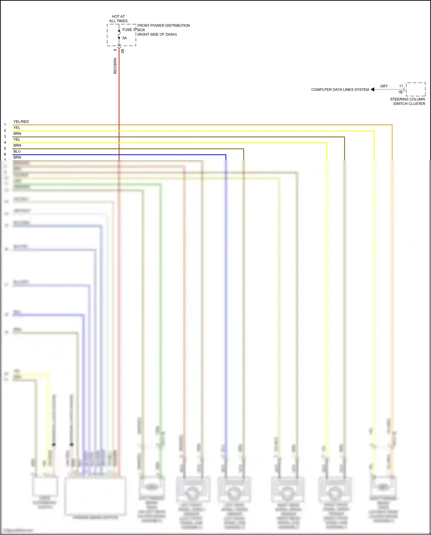 MINI Cooper S Clubman II (2015-2019) computer data lines system wiring diagram  (42 of 75)