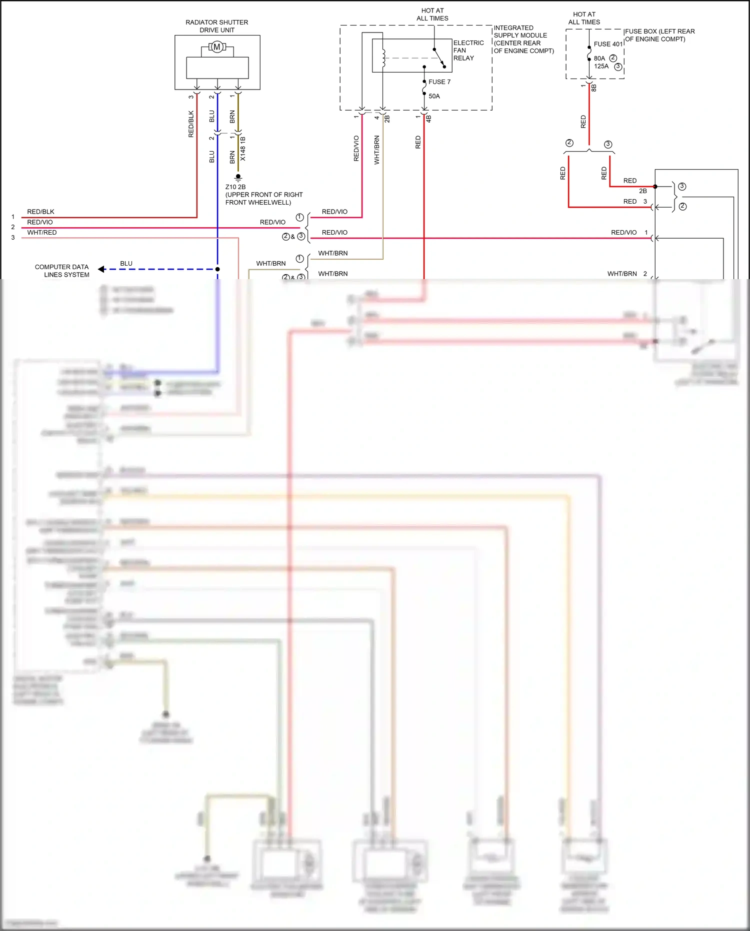 MINI Cooper S Clubman II (2015-2019) coolant temperature sensor wiring diagram  (1 of 4)