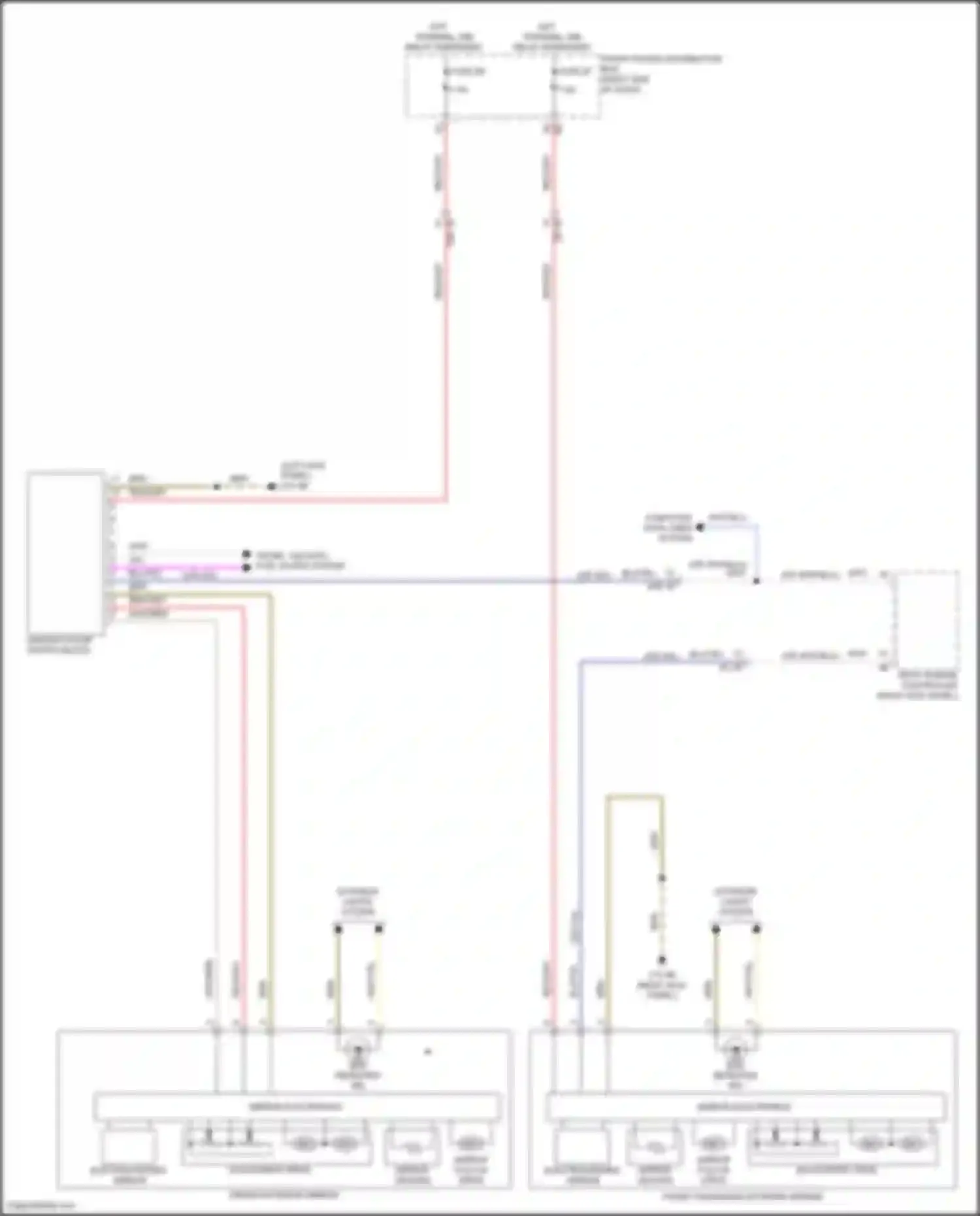 Wiring diagram electrochromic mirror for MINI Cooper S Clubman II (2015-2019) (1 of 2)