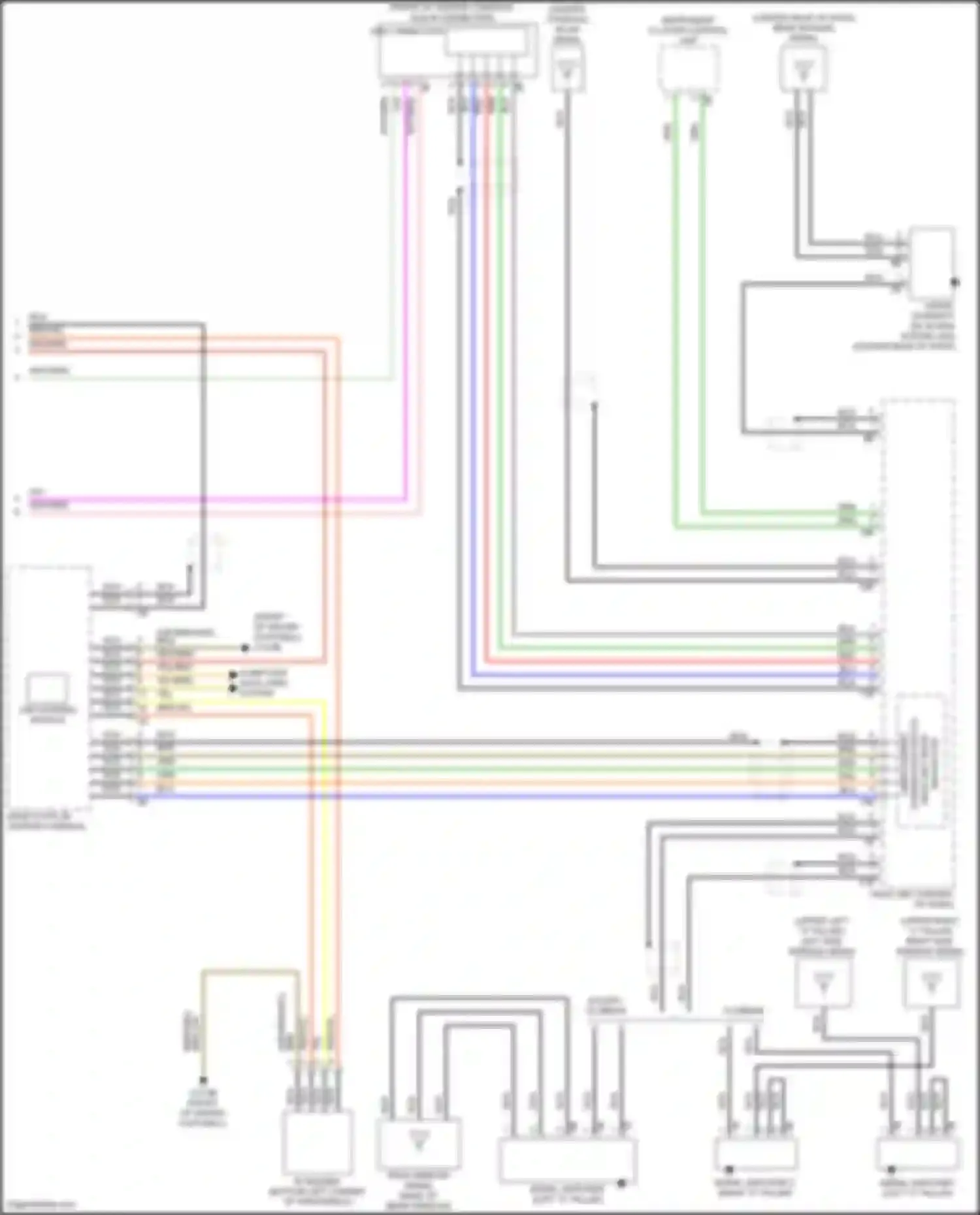 Wiring diagram center console for MINI Cooper S Clubman II (2015-2019)