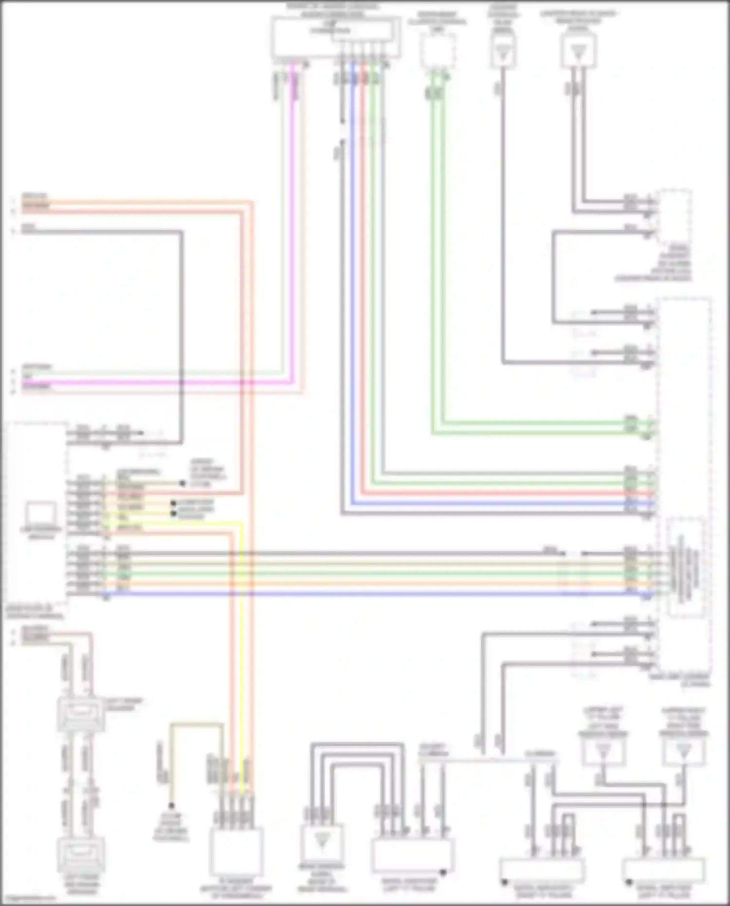 Wiring diagram center console for MINI Cooper S Clubman II (2015-2019)