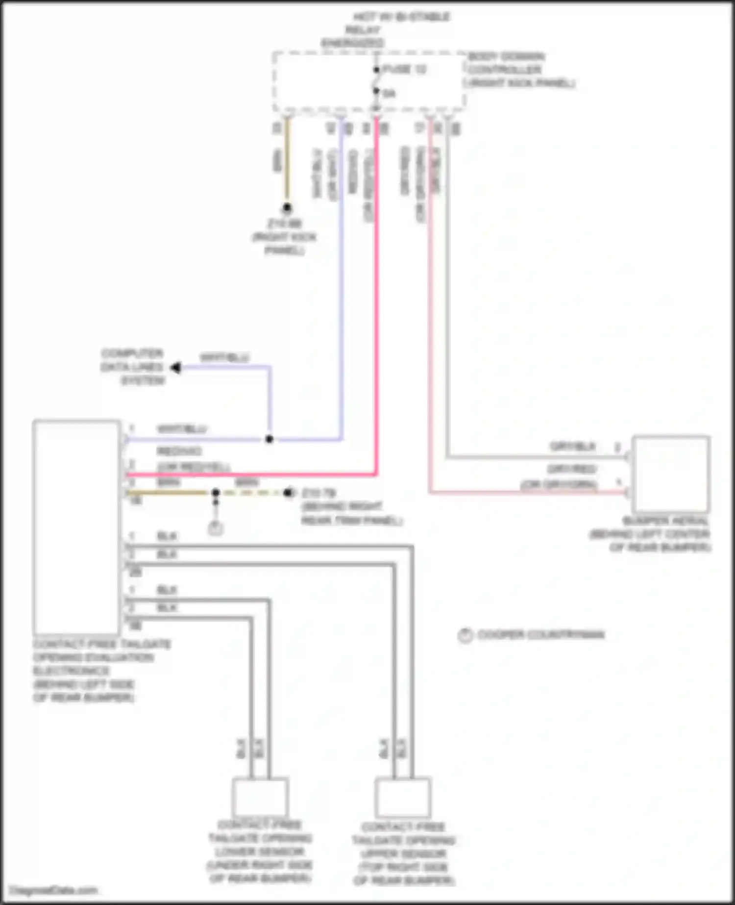 Wiring diagram gry/blk for MINI Cooper S Clubman II (2015-2019)