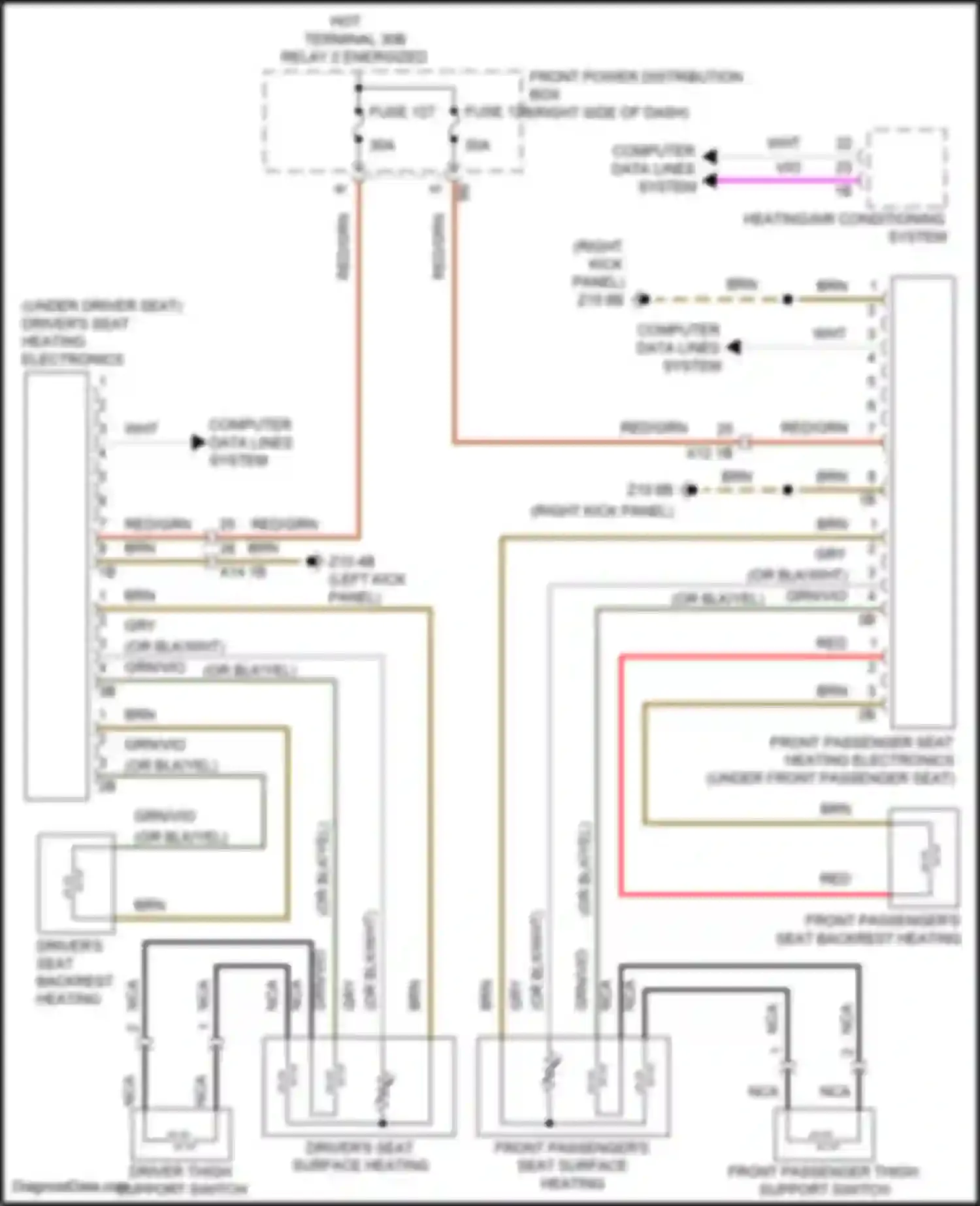 Wiring diagram relay 2 energized for MINI Cooper S Clubman II (2015-2019)