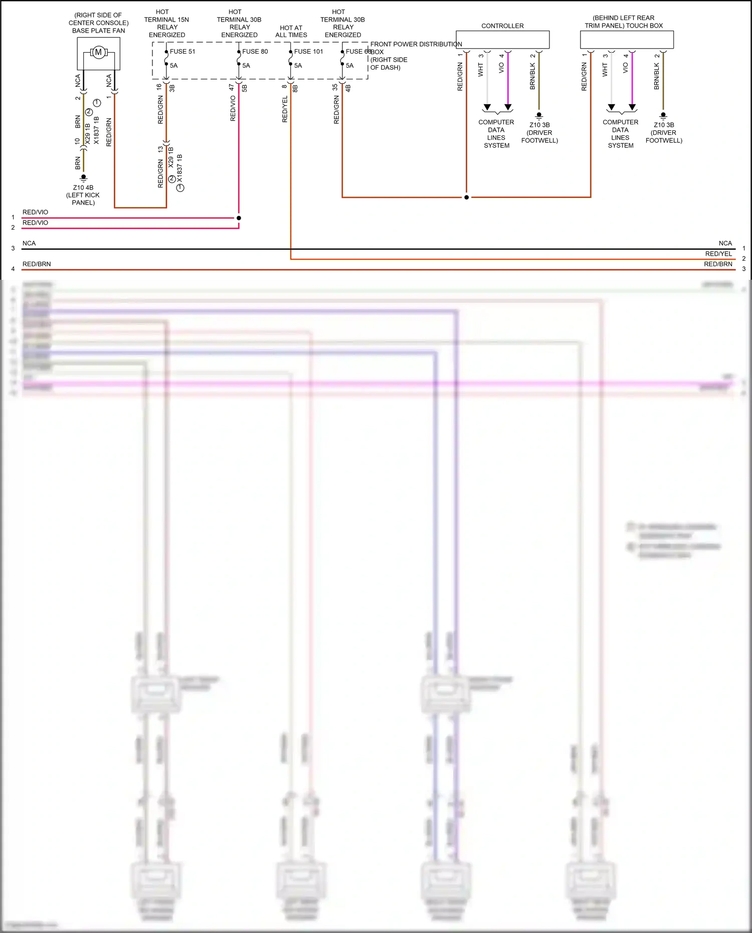 MINI Cooper S Clubman II (2015-2019) left front mid-range speaker wiring diagram  (2 of 12)