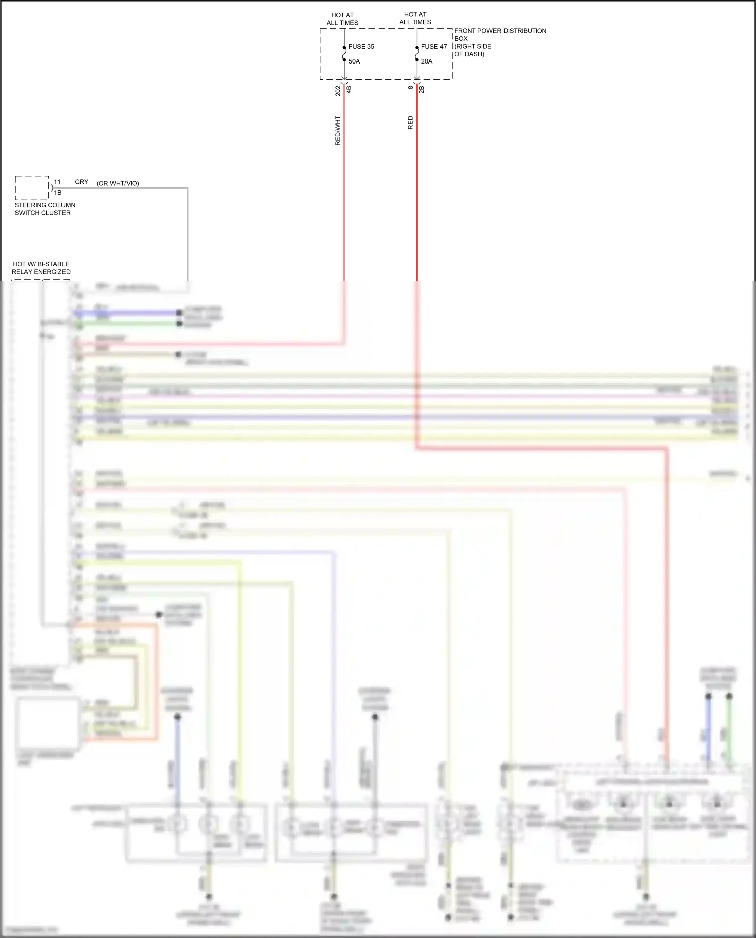 MINI Cooper S Clubman II (2015-2019) light operating unit wiring diagram  (2 of 5)