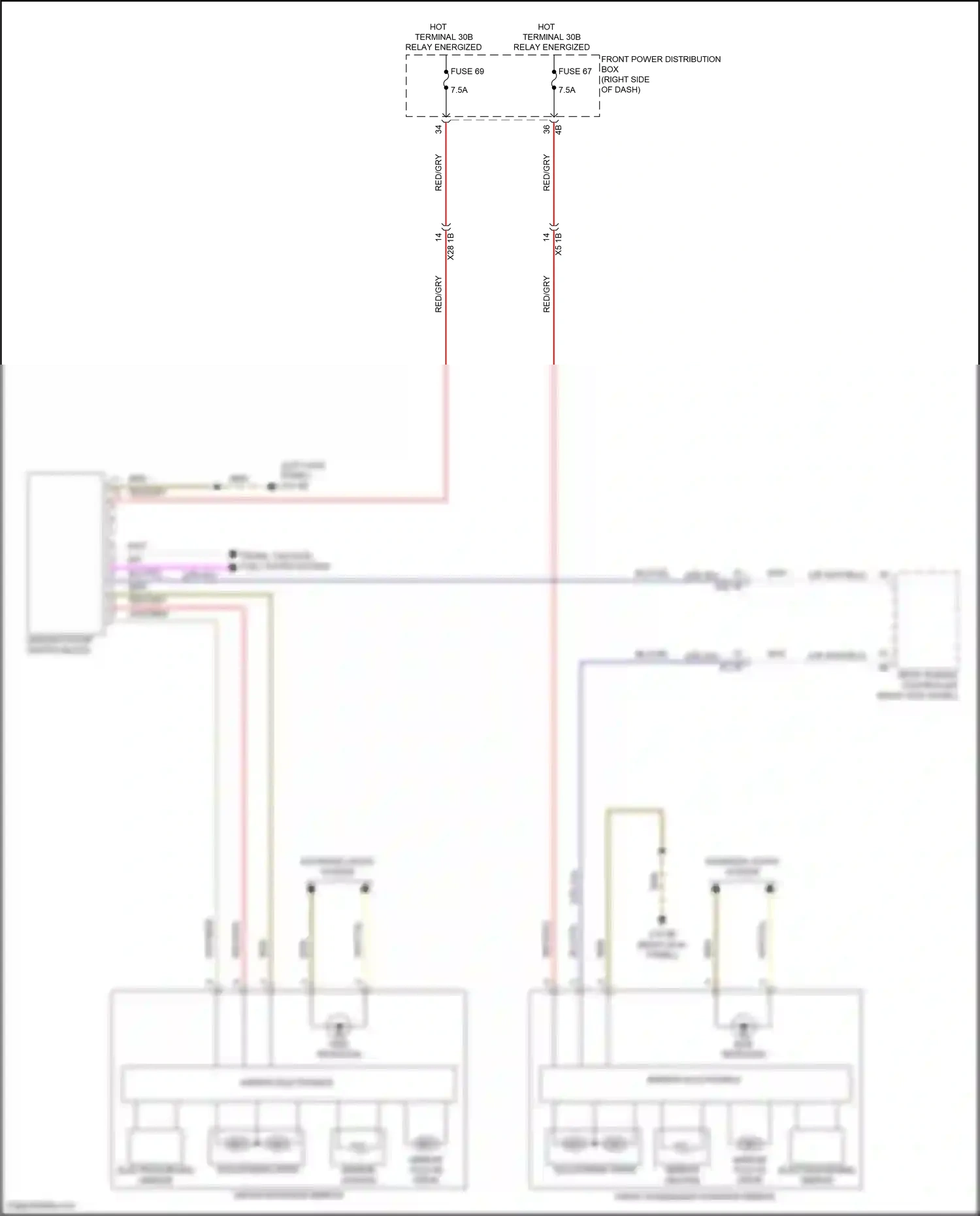MINI Cooper S Clubman II (2015-2019) mirror electronics wiring diagram  (2 of 2)