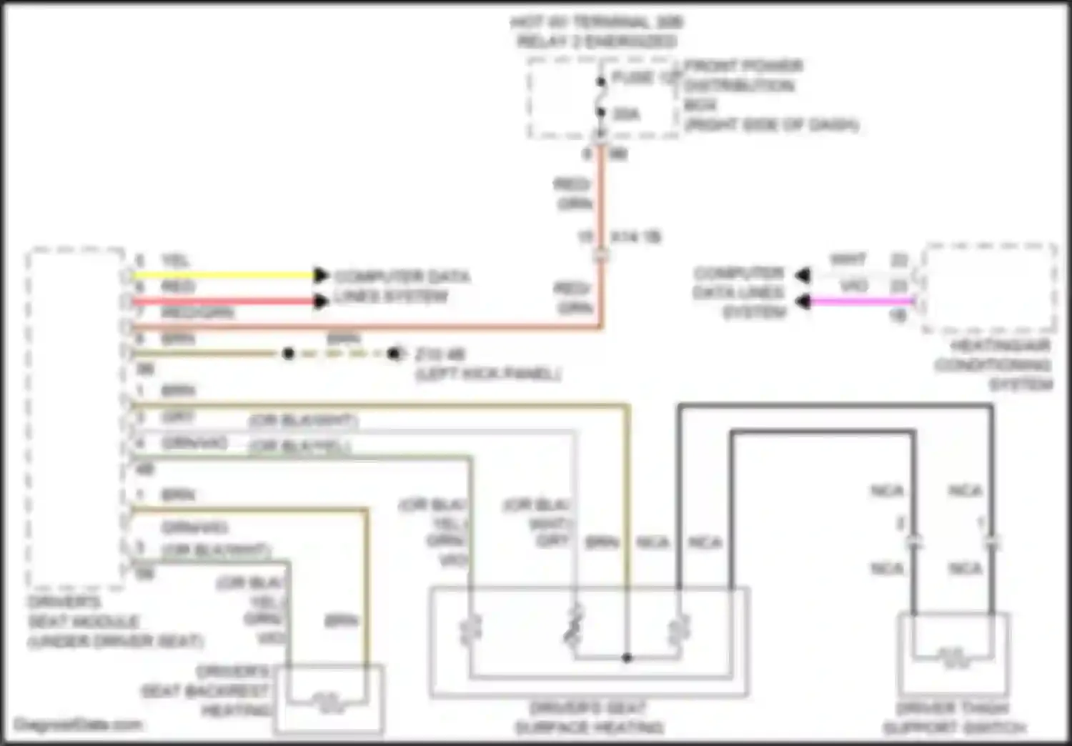 Wiring diagram fuse 127 for MINI Cooper S Clubman II (2015-2019)