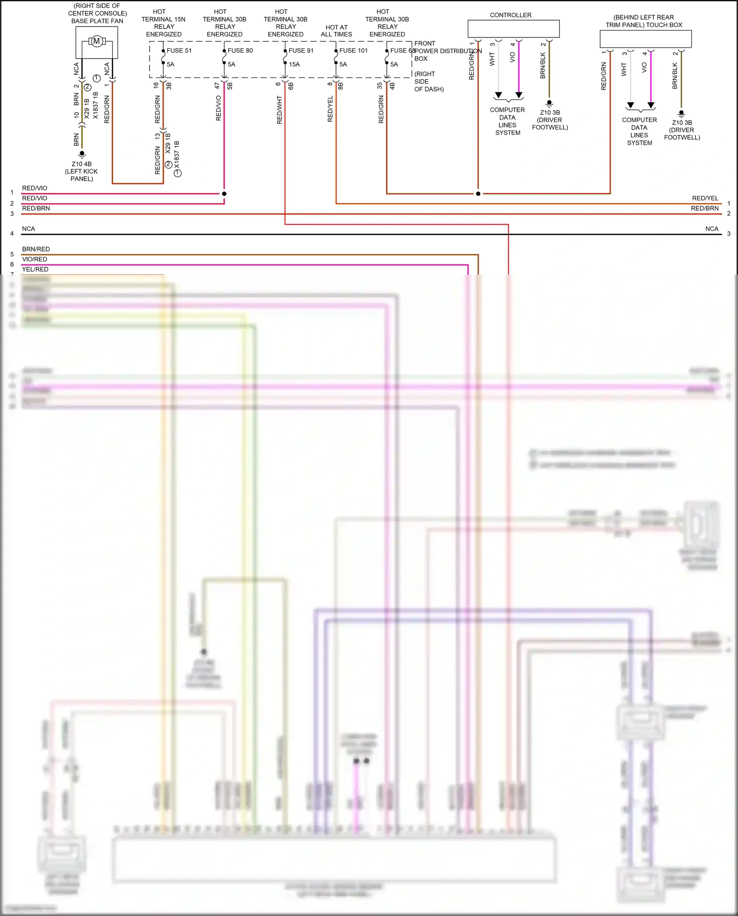 MINI Cooper S Clubman II (2015-2019) right front mid-range speaker wiring diagram  (1 of 12)