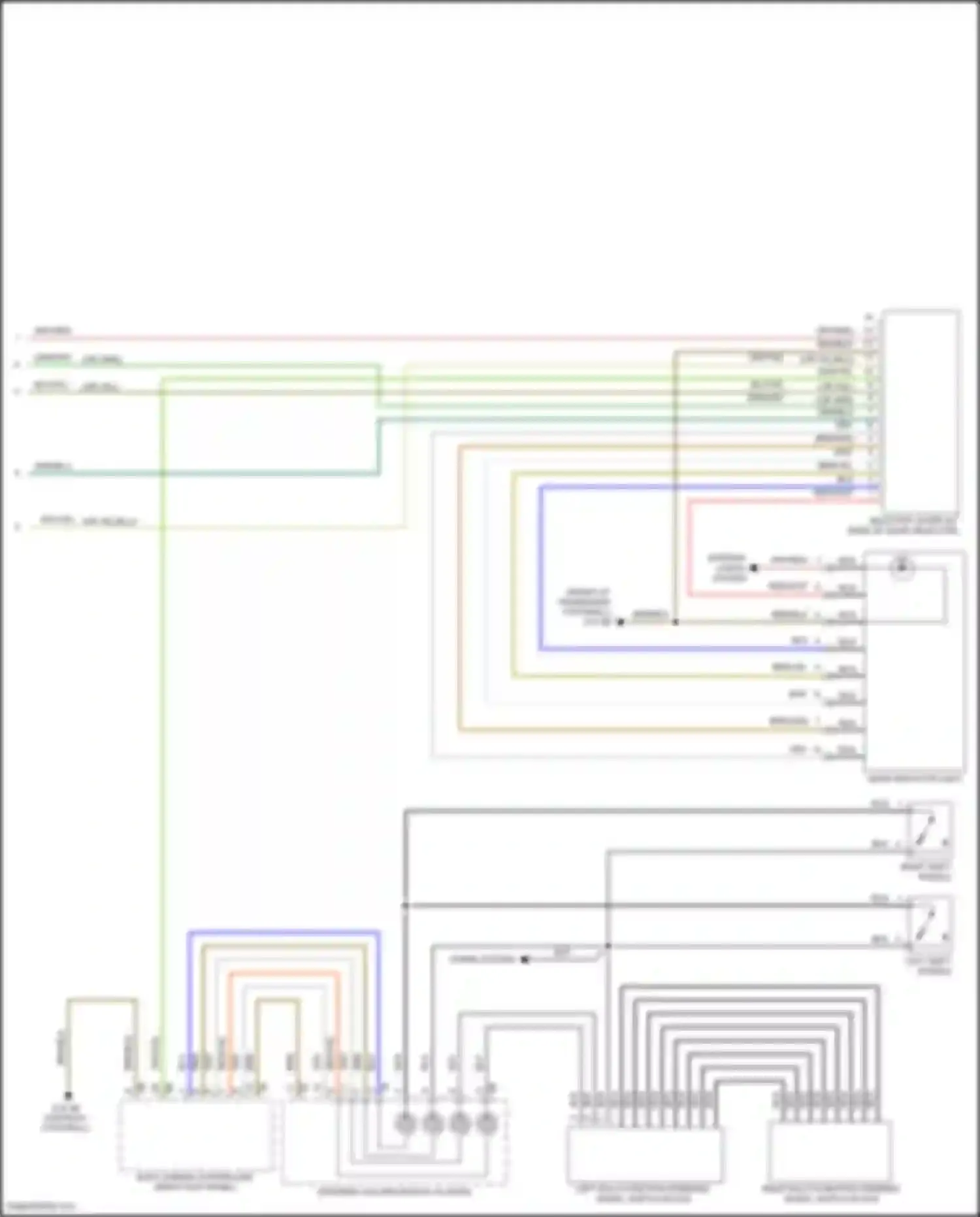 Wiring diagram steering column switch cluster for MINI Cooper S Clubman II (2015-2019)