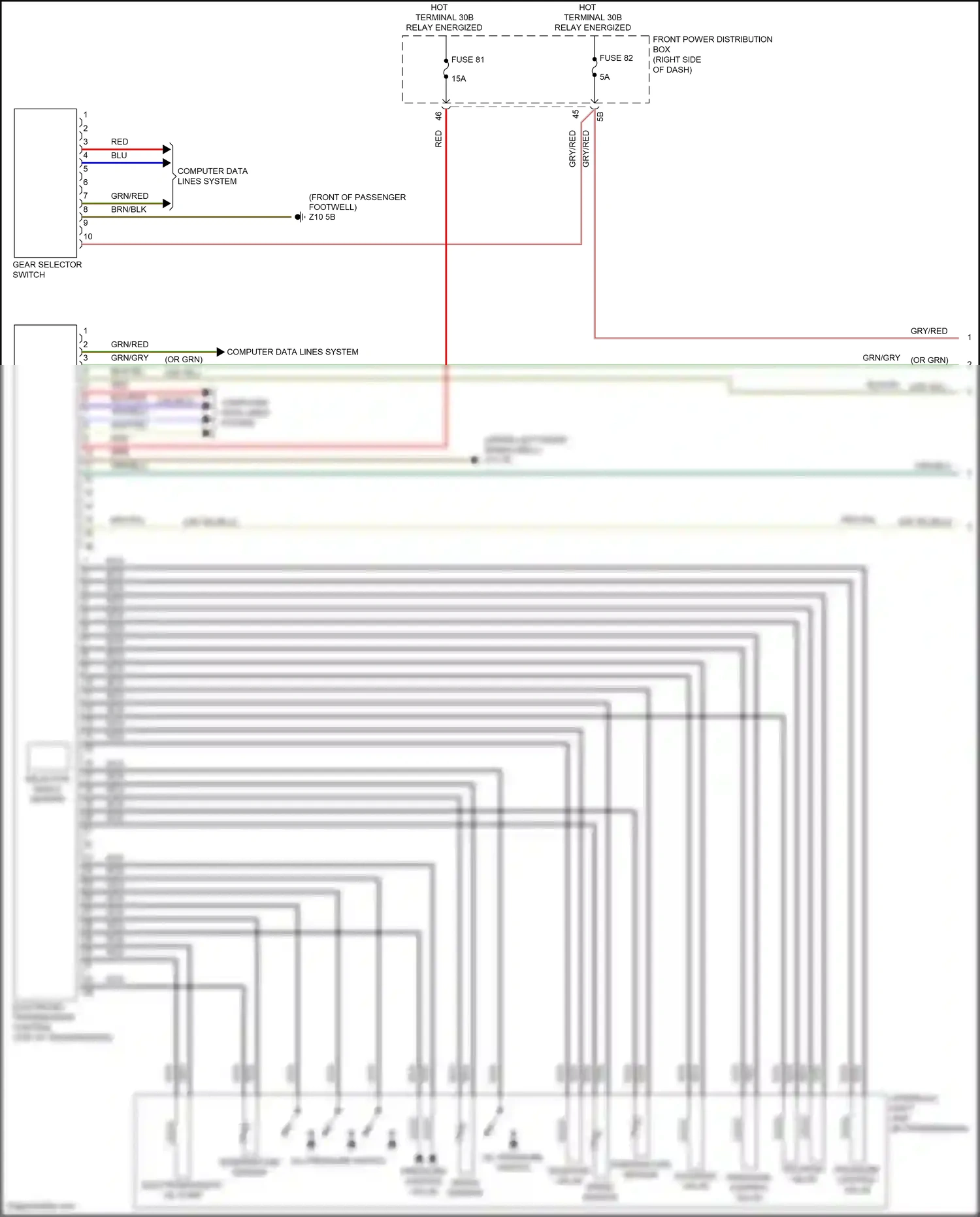 MINI Cooper S Clubman II (2015-2019) speed sensor wiring diagram  (1 of 1)