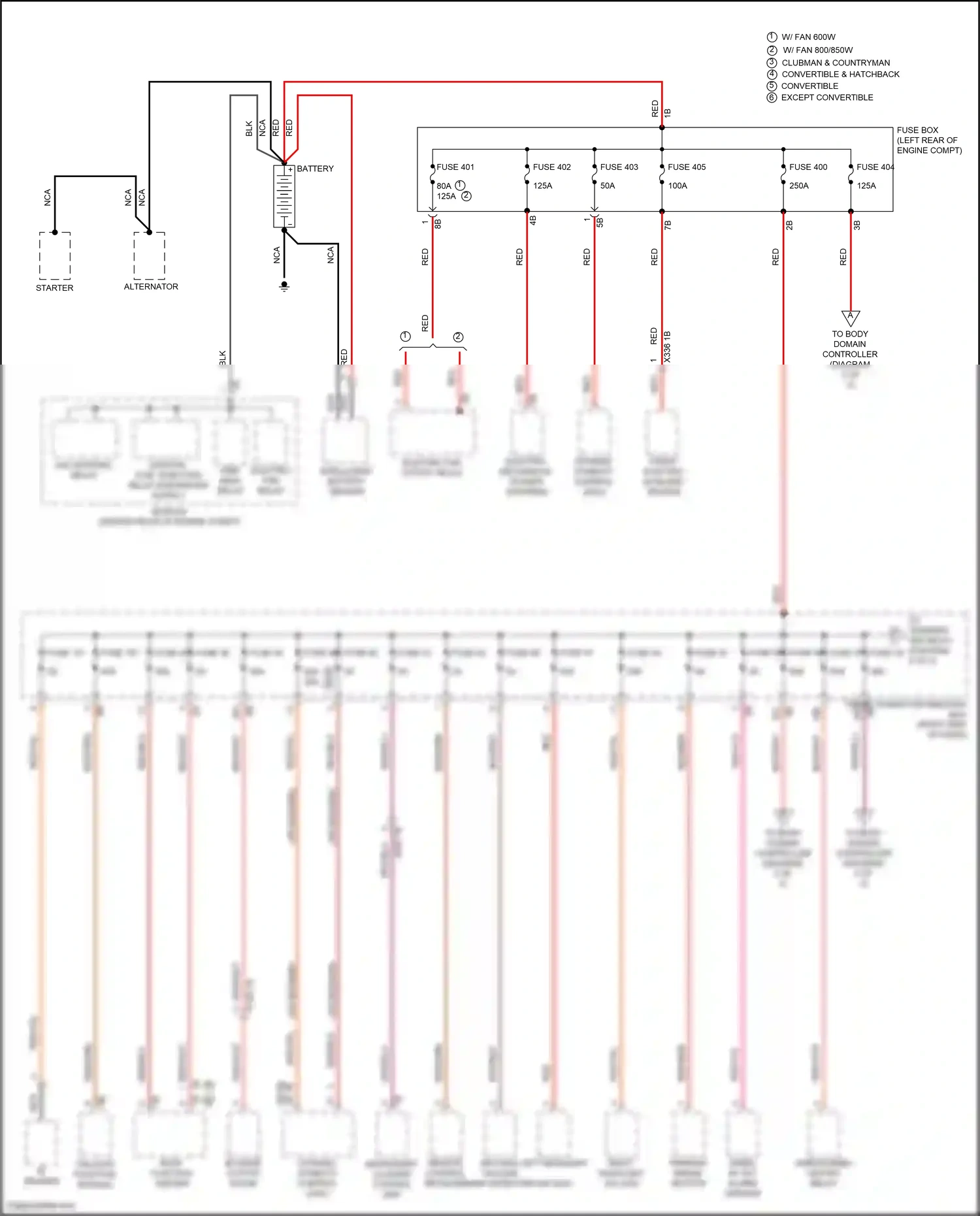 MINI Cooper S Clubman II (2015-2019) tailgate function module wiring diagram  (2 of 4)