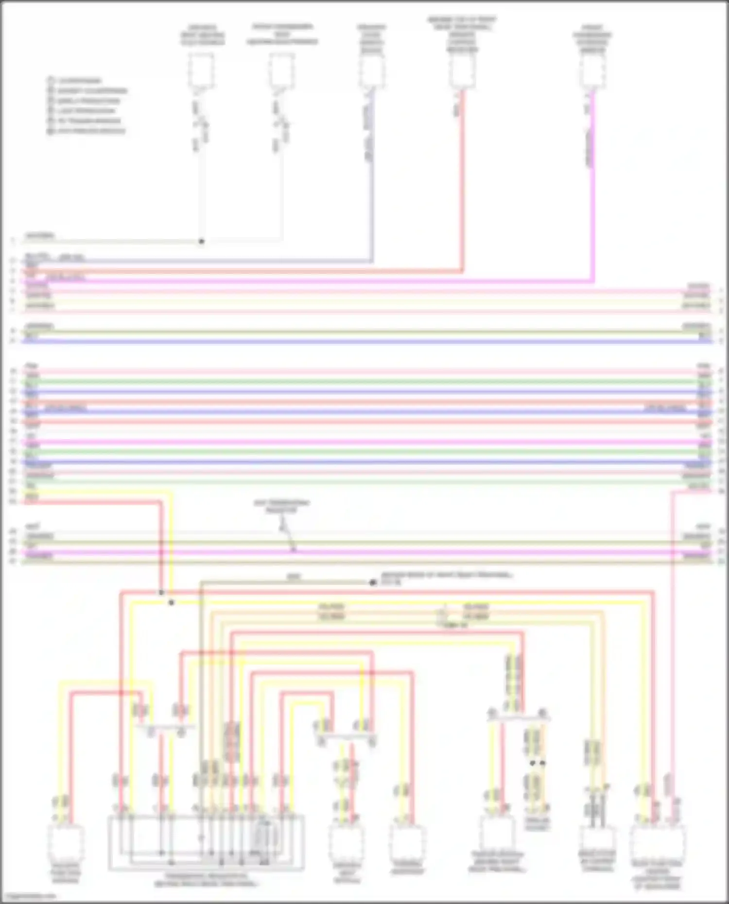Wiring diagram trailer socket for MINI Cooper S Clubman II (2015-2019) (2 of 4)