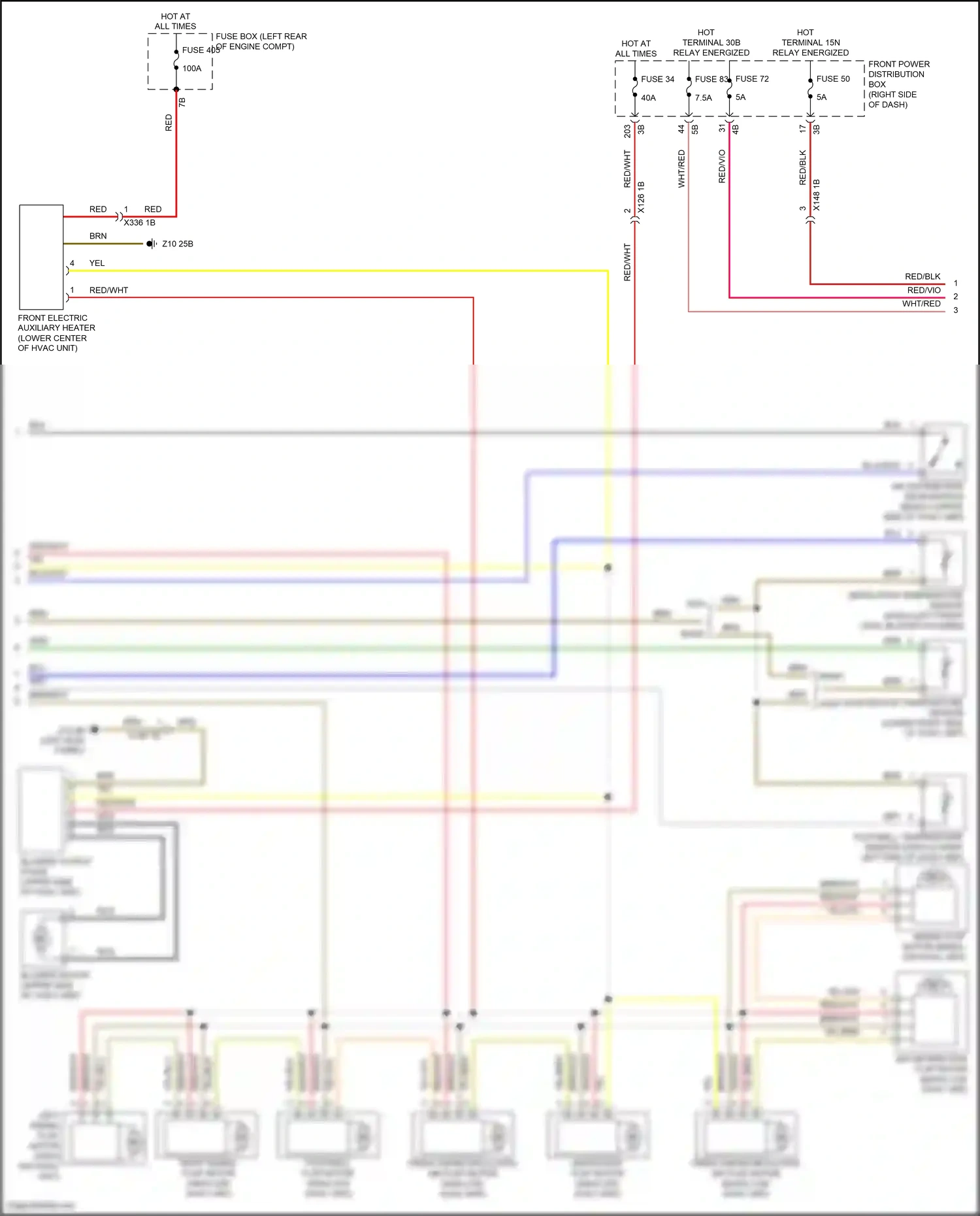 MINI Cooper S Clubman II (2015-2019) ventilation temperature sensor wiring diagram  (1 of 1)