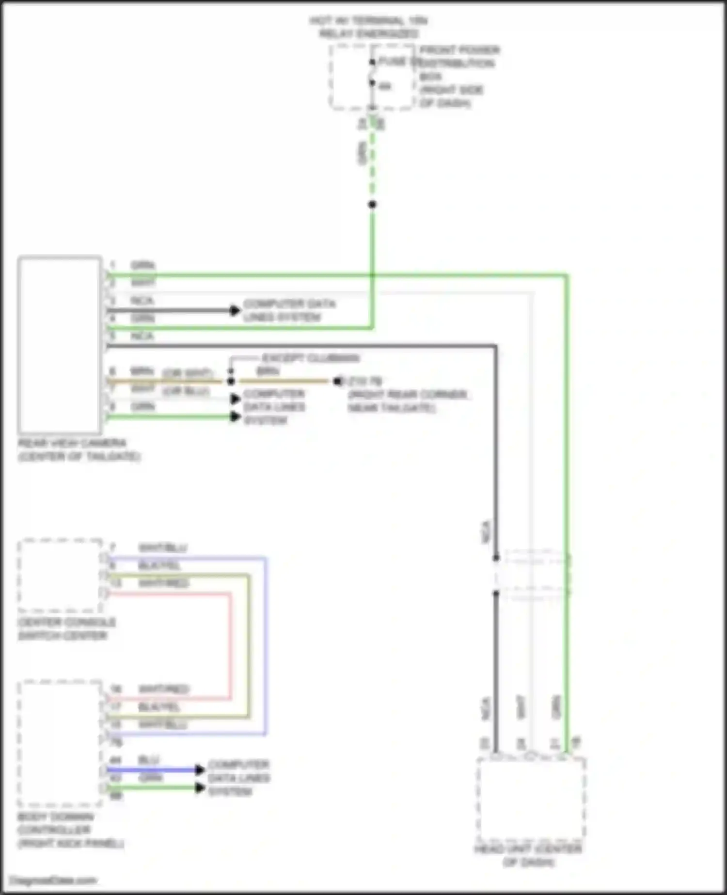 Wiring diagram body domain controller for MINI Cooper S Countryman II facelift (2020-2023) (28 of 35)
