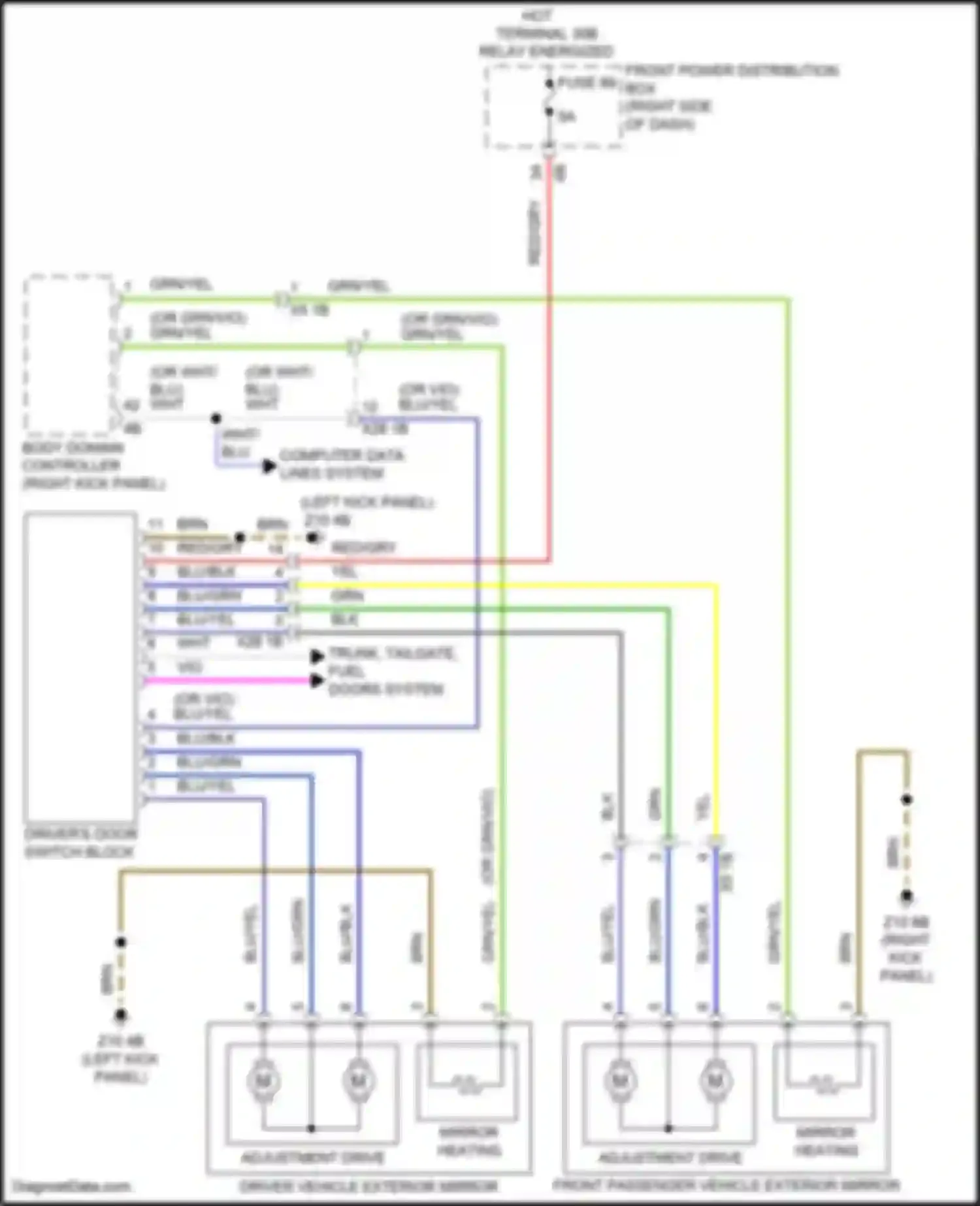 Wiring diagram computer data lines system for MINI Cooper S Countryman II facelift (2020-2023) (39 of 90)