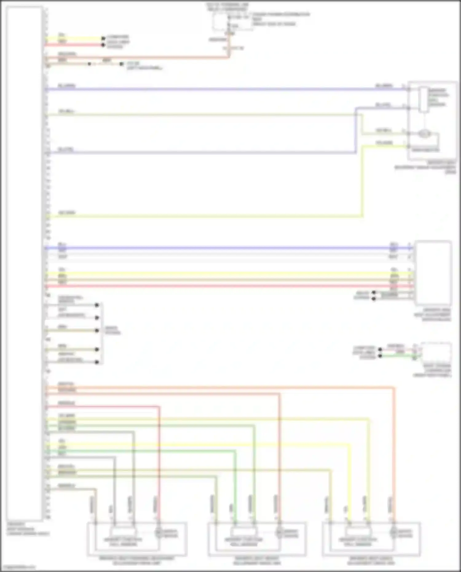 Wiring diagram driver's seat module for MINI Cooper S Countryman II facelift (2020-2023) (1 of 2)