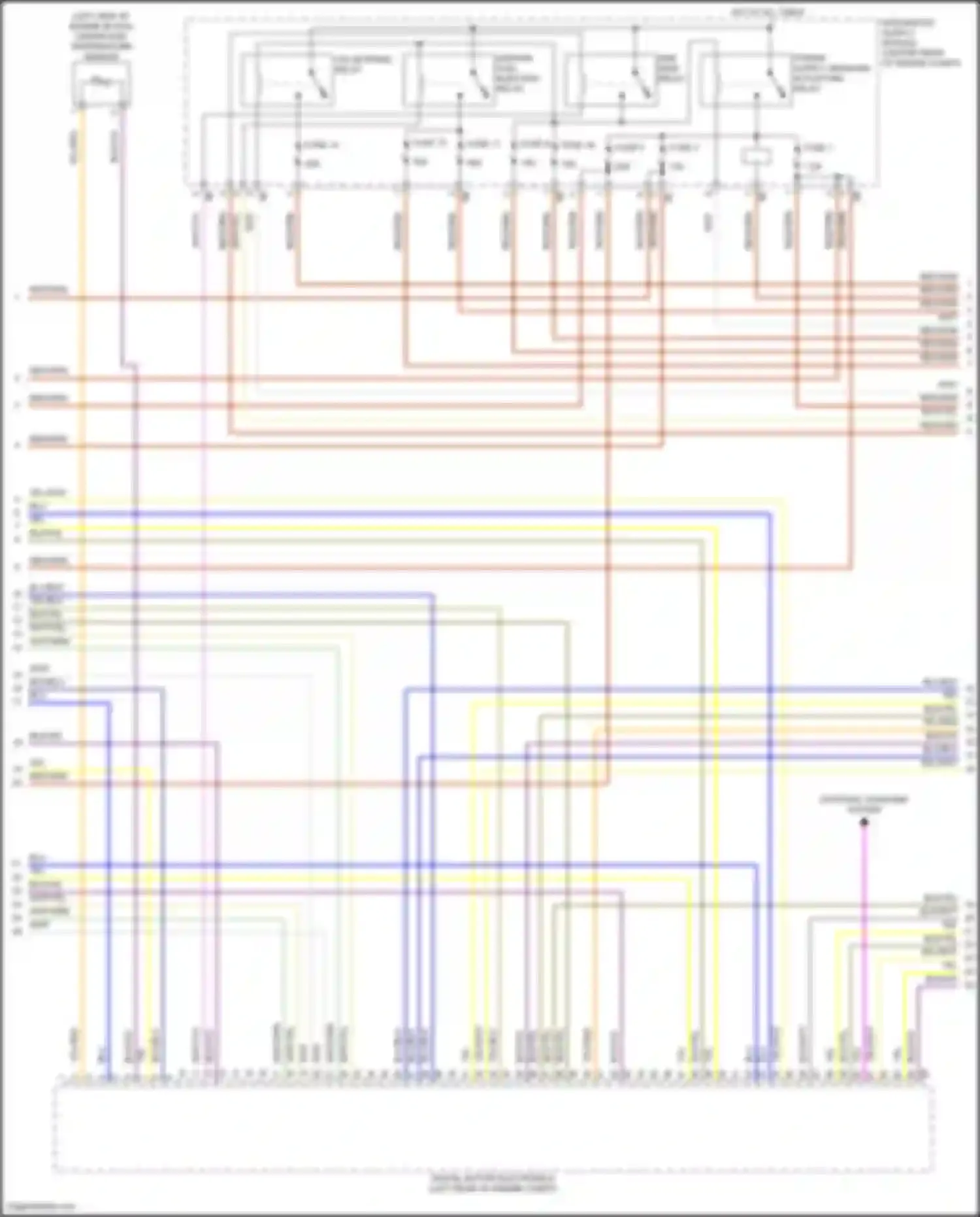 Wiring diagram ignition, fuel injection relay for MINI Cooper S Countryman II facelift (2020-2023) (2 of 4)