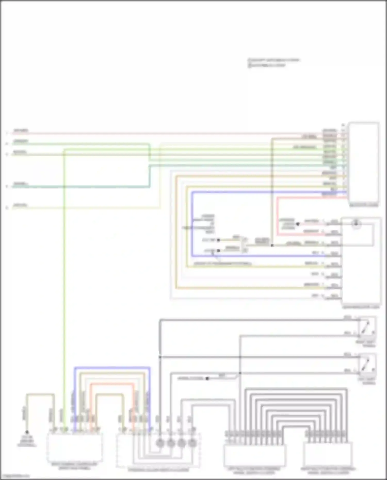 Wiring diagram right multi-function steering wheel switch cluster for MINI Cooper S Countryman II facelift (2020-2023) (2 of 2)