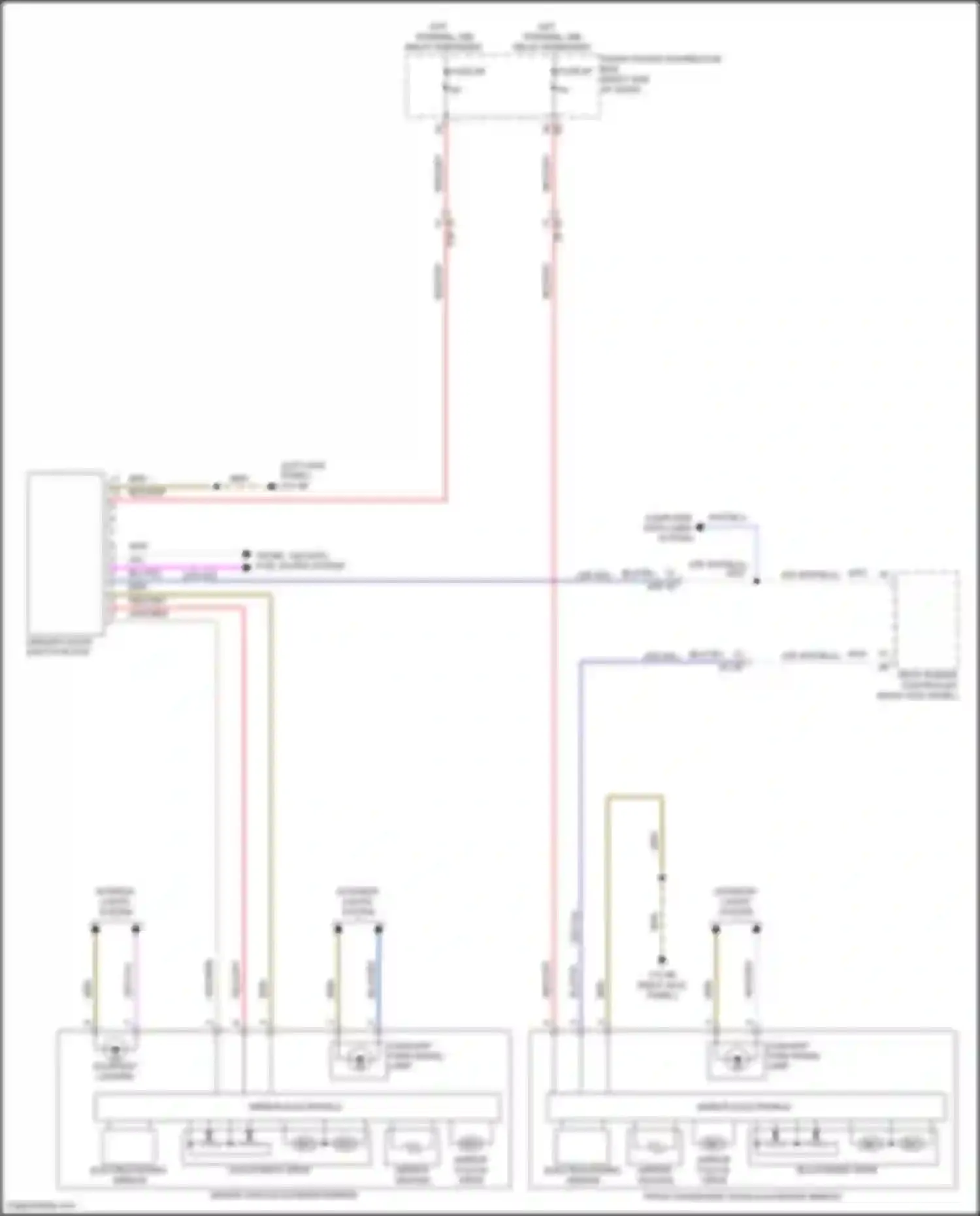 Wiring diagram courtesy lighting for MINI Cooper S Countryman II (2016-2020) (2 of 3)