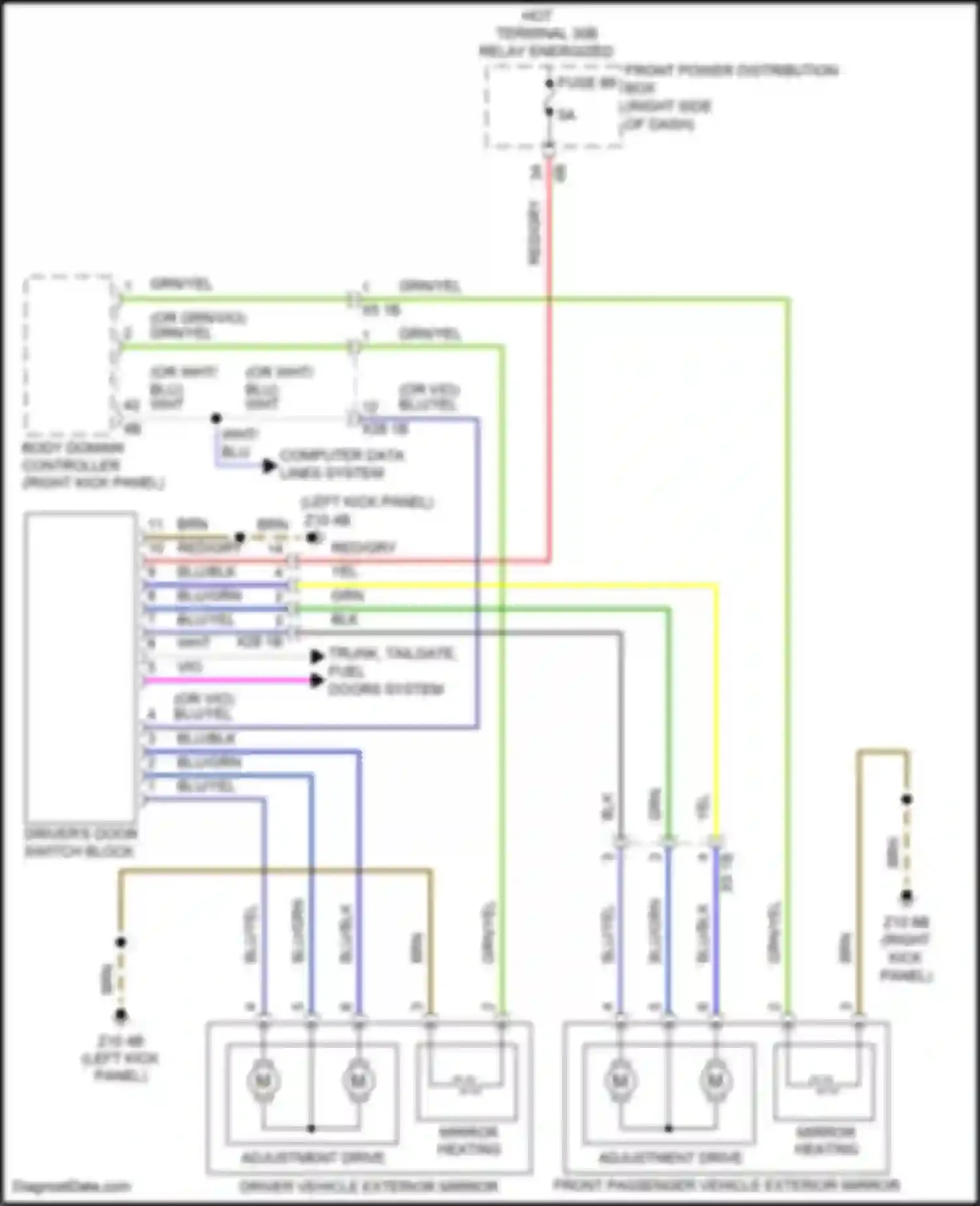 Wiring diagram grn/yel for MINI Cooper S Countryman II (2016-2020) (6 of 10)