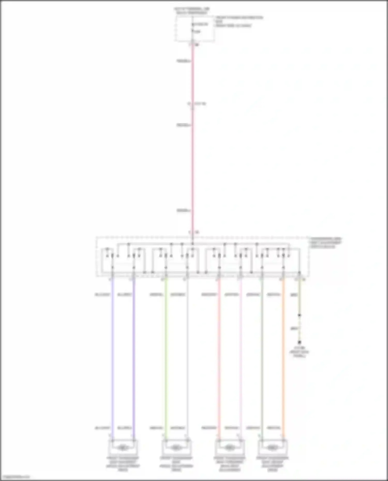 Wiring diagram front passenger seat height adjustment drive for MINI Cooper S Countryman III (2023-2024) (1 of 1)