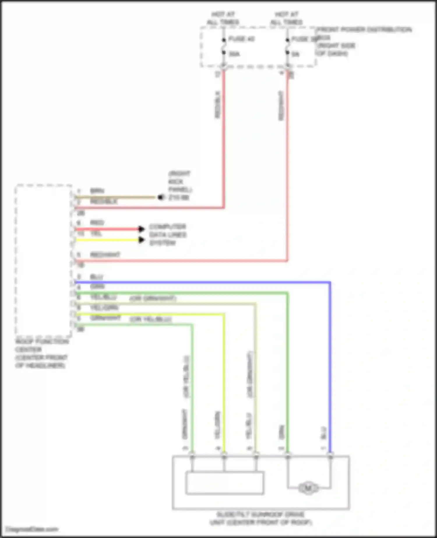 Wiring diagram fuse 39 for MINI Cooper S Countryman III (2023-2024)