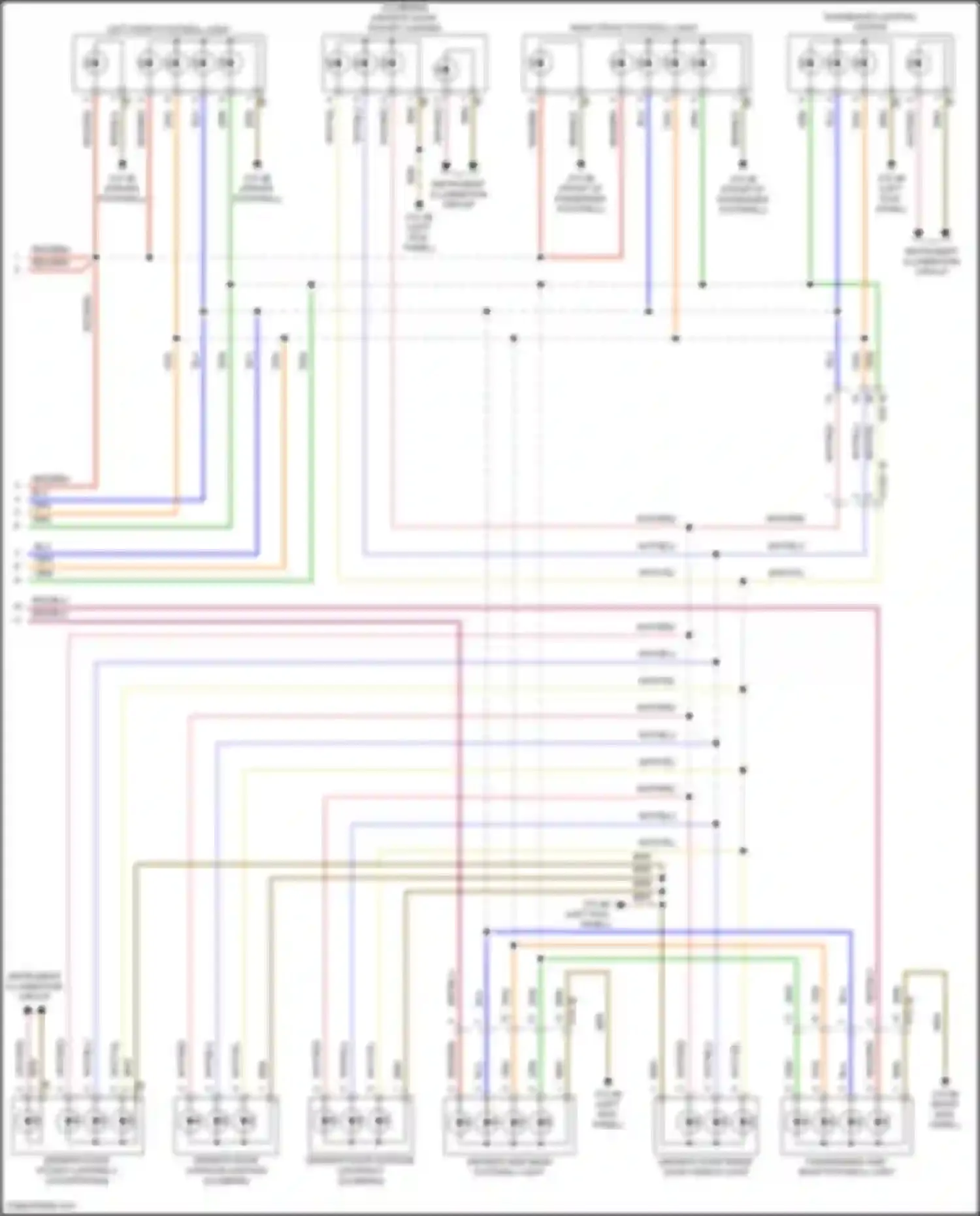 Wiring diagram left front footwell light for MINI Cooper S Countryman III (2023-2024) (1 of 2)