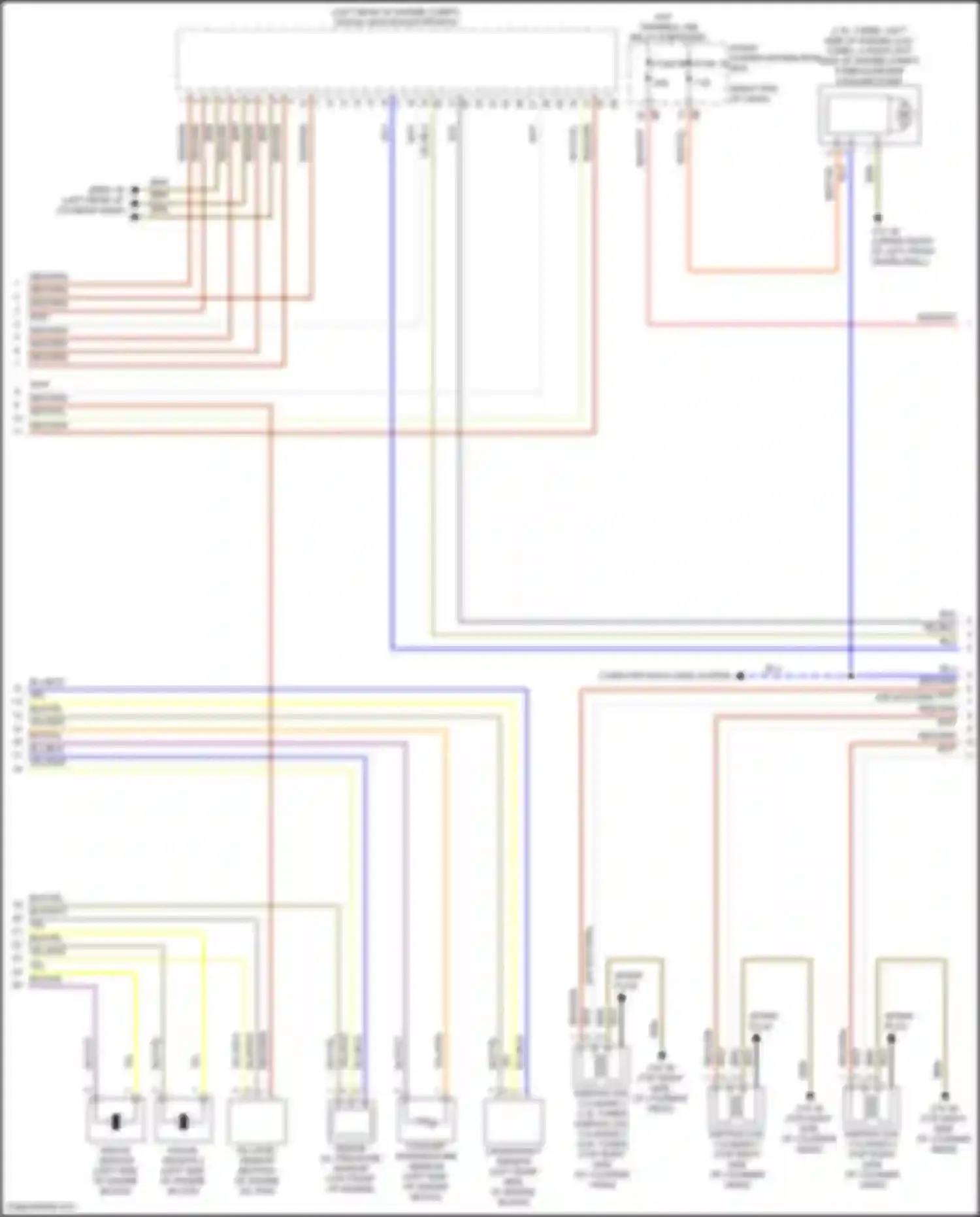 Wiring diagram engine oil pressure sensor for MINI Cooper S Countryman III (2023-2024)