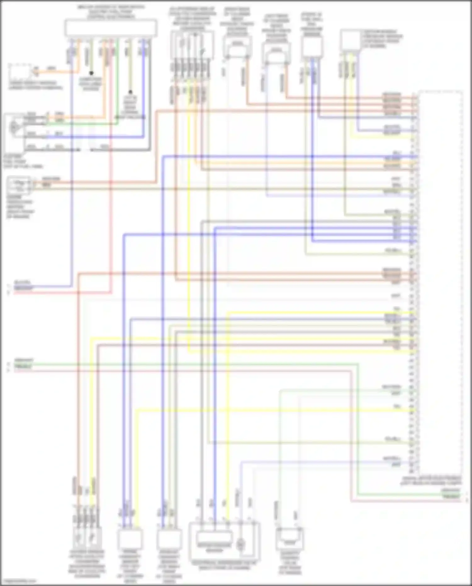 Wiring diagram oxygen sensor before catalytic converter for MINI Cooper S Countryman III (2023-2024) (2 of 3)