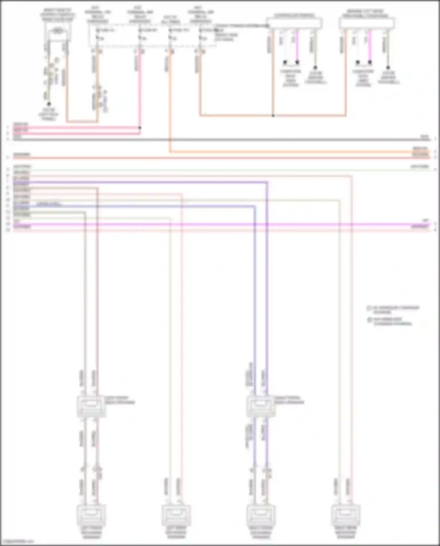 Wiring diagram right front mid-range speaker for MINI Cooper S Countryman III (2023-2024) (2 of 12)