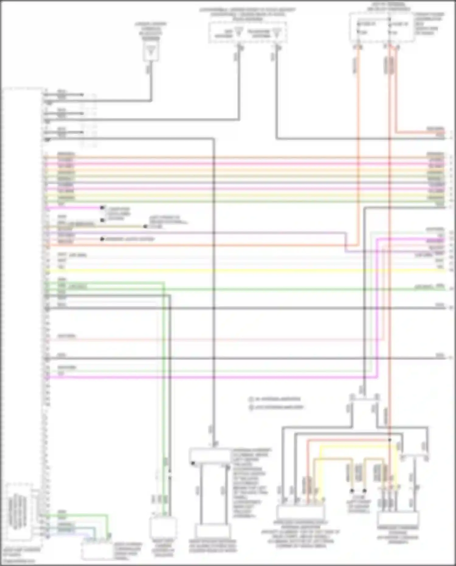 Wiring diagram w/ antenna amplifier for MINI Cooper S Countryman III (2023-2024) (1 of 8)