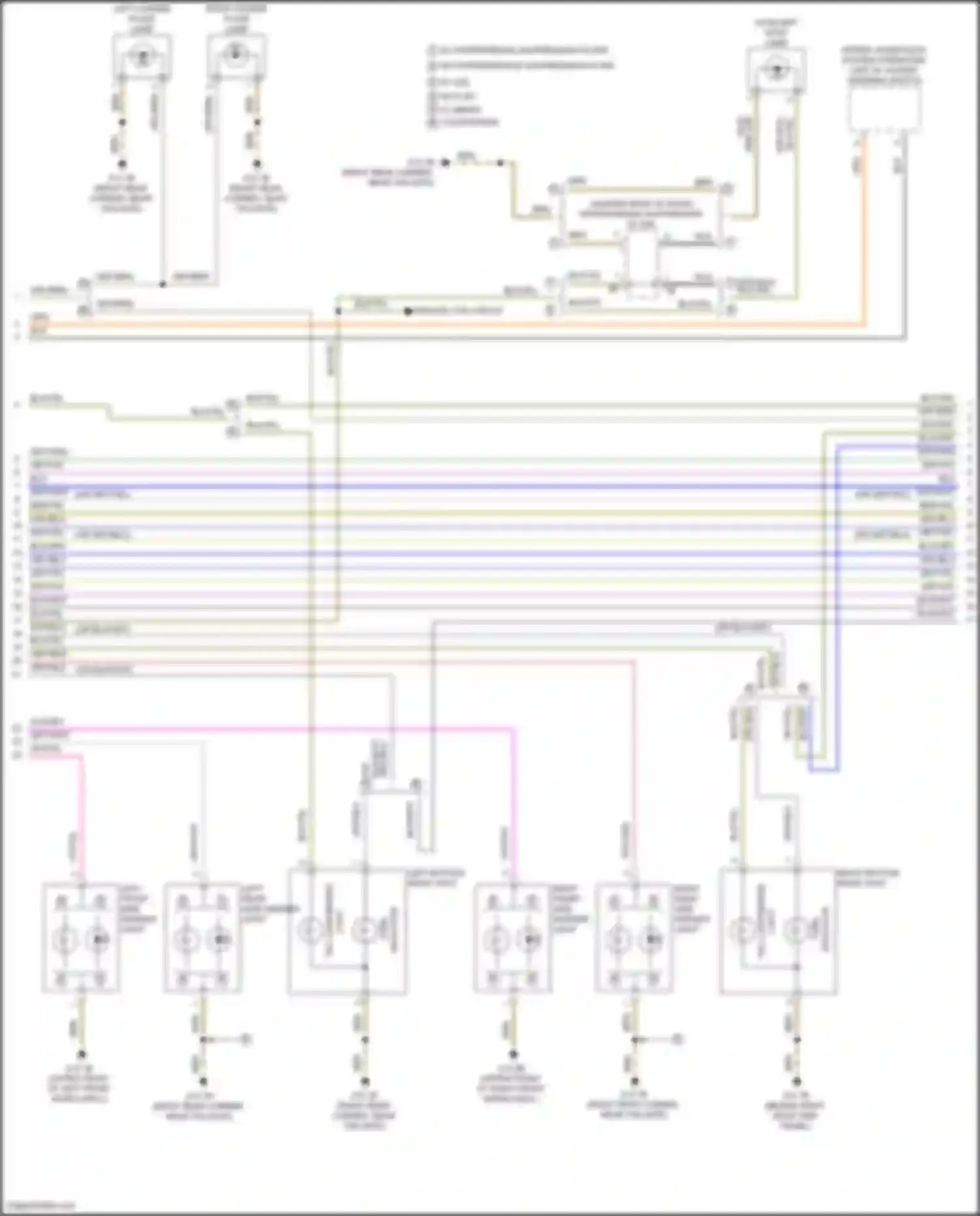 Wiring diagram right license plate lamp for MINI Cooper S Countryman III (2023-2024)