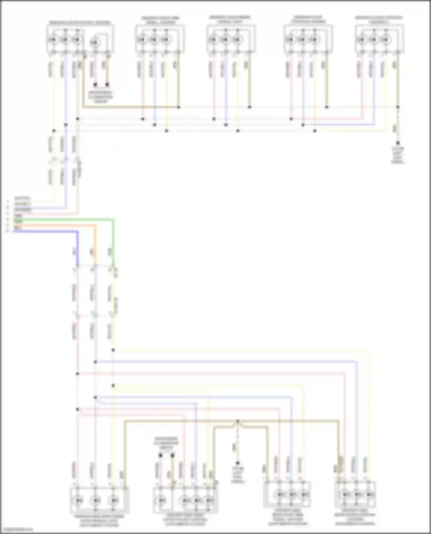 Wiring diagram driver's door pocket lighting for MINI Cooper S III facelift 2 (2021-2024) (1 of 3)