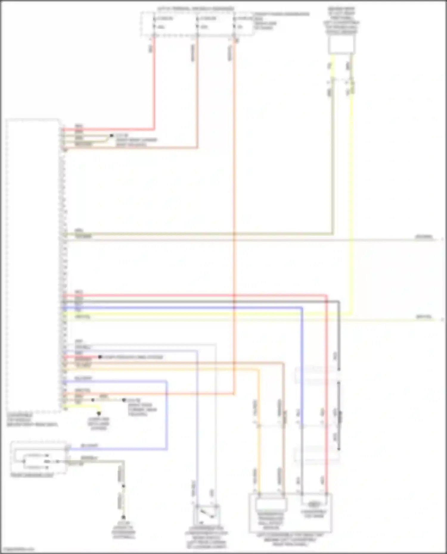 Wiring diagram left convertible top drive unit for MINI Cooper S III facelift 2 (2021-2024) (1 of 1)