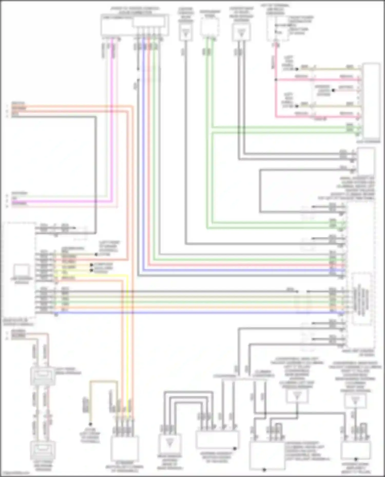 Wiring diagram left front bass speaker for MINI Cooper S III facelift 2 (2021-2024) (3 of 10)