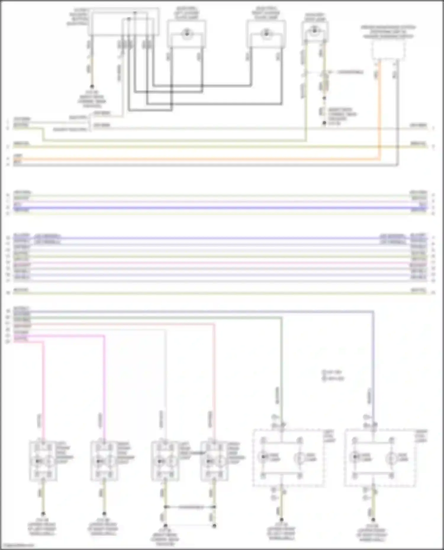 Wiring diagram left rear side marker light for MINI Cooper S III facelift 2 (2021-2024) (1 of 2)