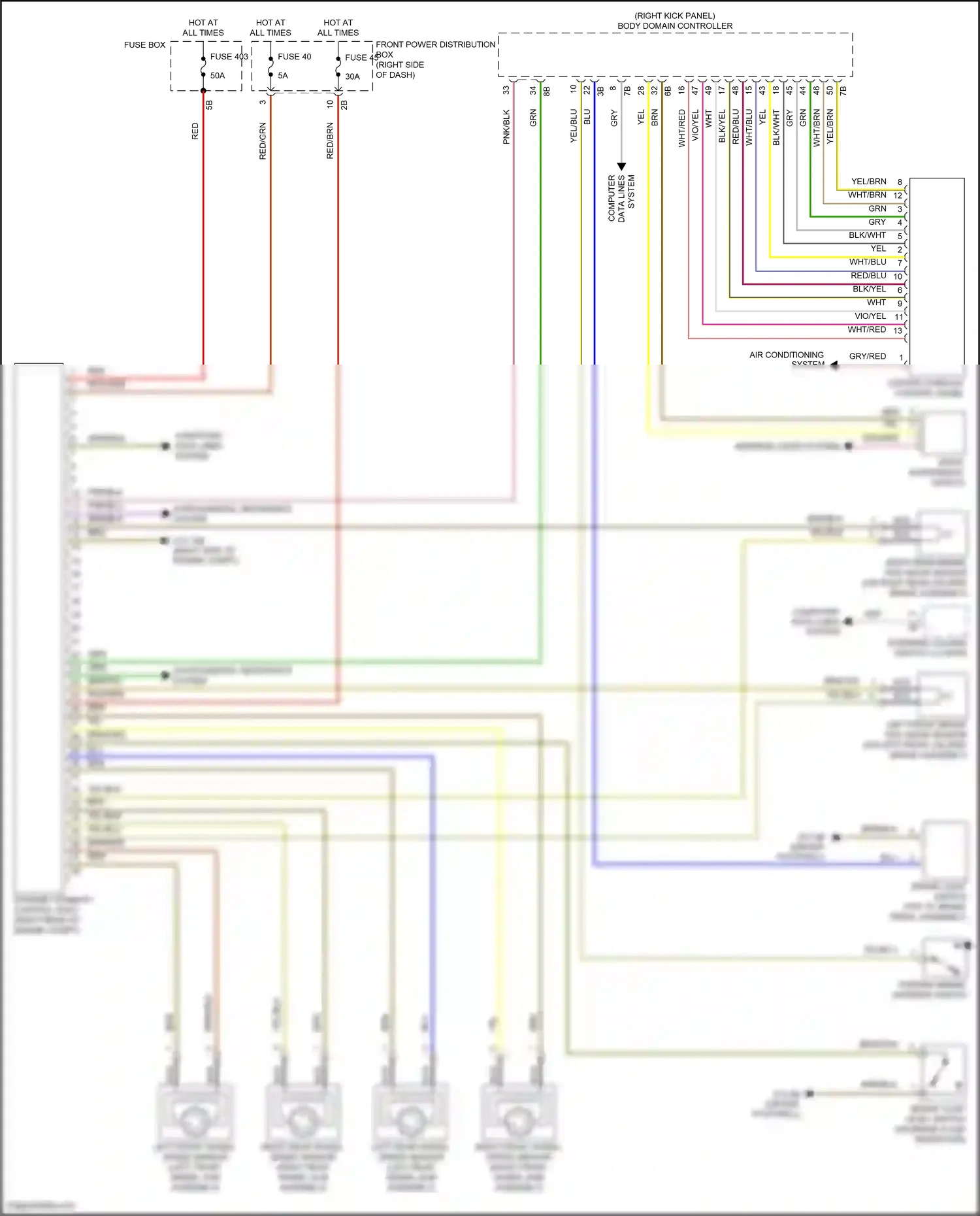 MINI Cooper S III facelift (2018-2021) computer data lines system wiring diagram  (51 of 87)